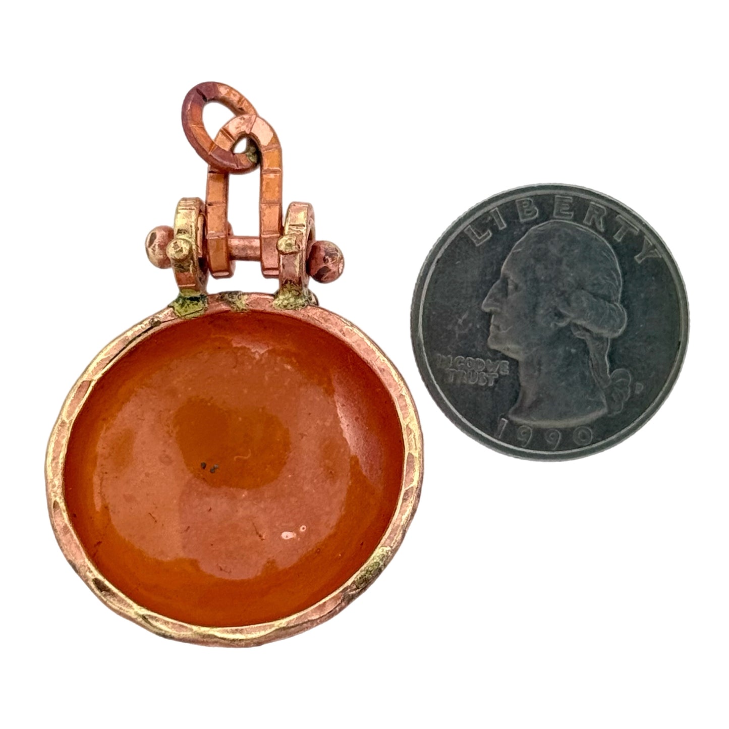 Copper Bezel with Swinging Bail for Resin or Mosaic Art