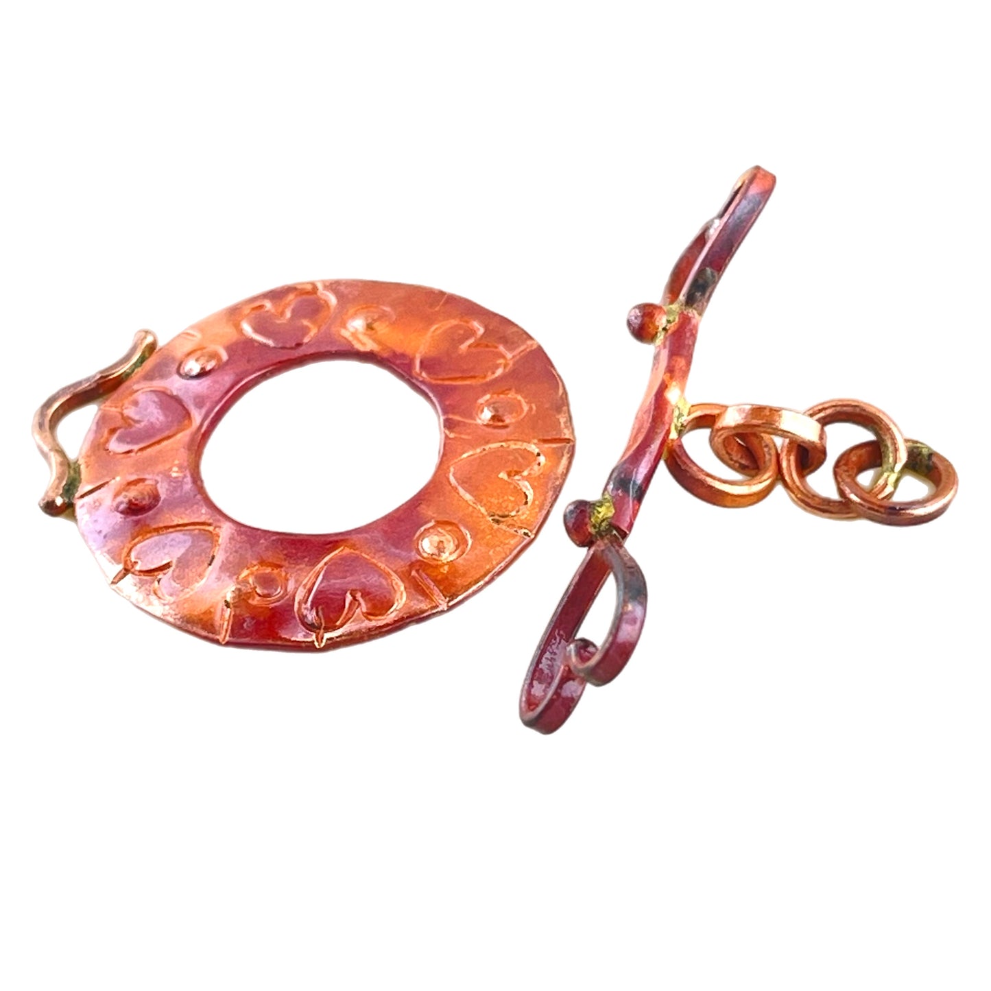 Circle of Love Copper Toggle Clasp