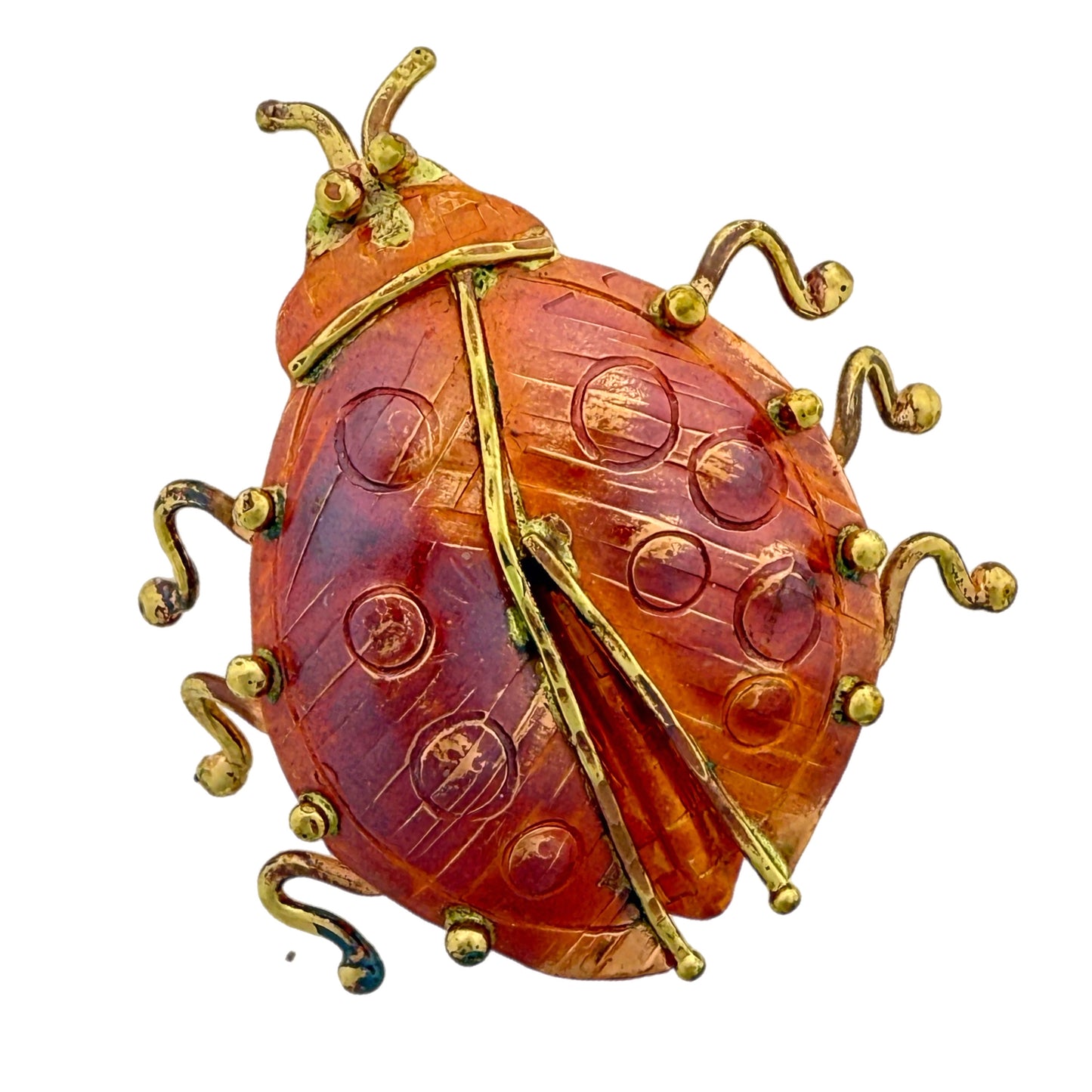 Copper & Brass Ladybug with Regaliz Bale