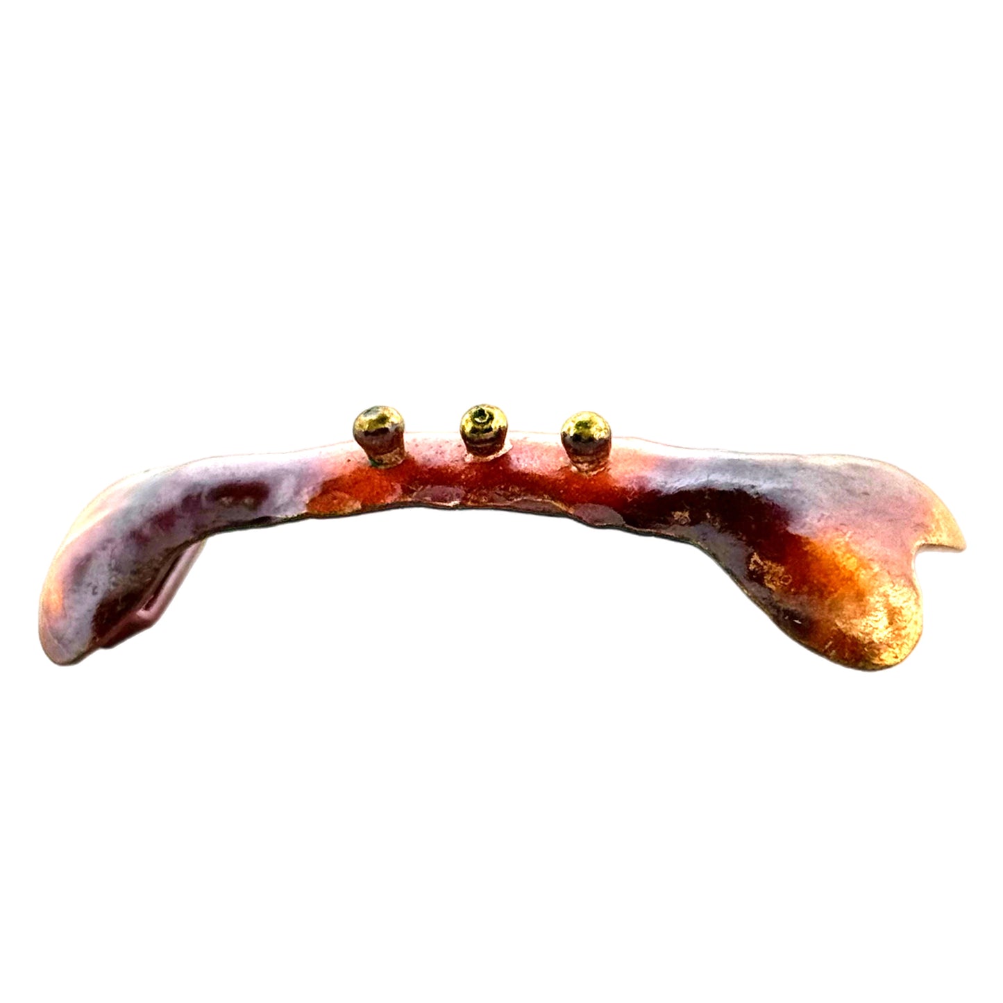 Large Copper Bone Slider for 10mm Flat Leather