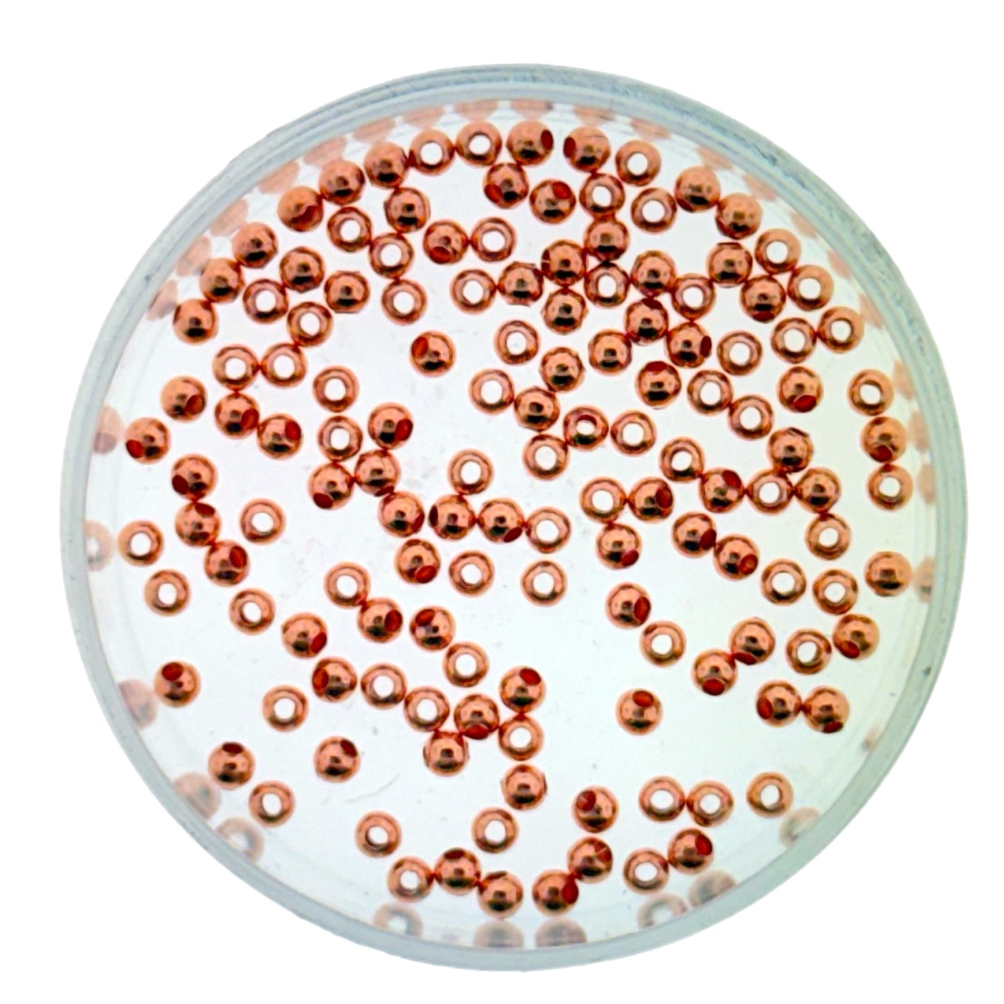 2mm Hollow Copper Rondelle Beads – 100 Spacer Beads