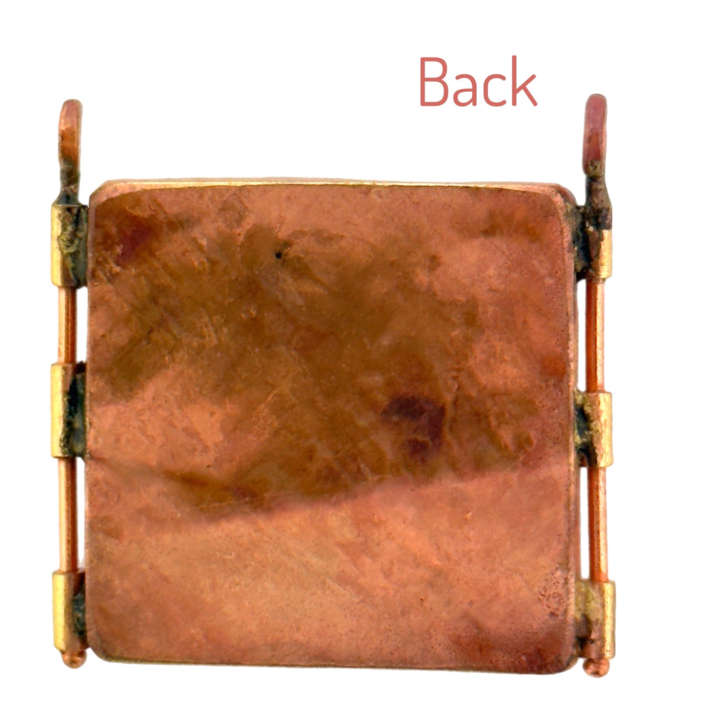 Hand Pendant – Wire Formed on Textured Copper Plaque