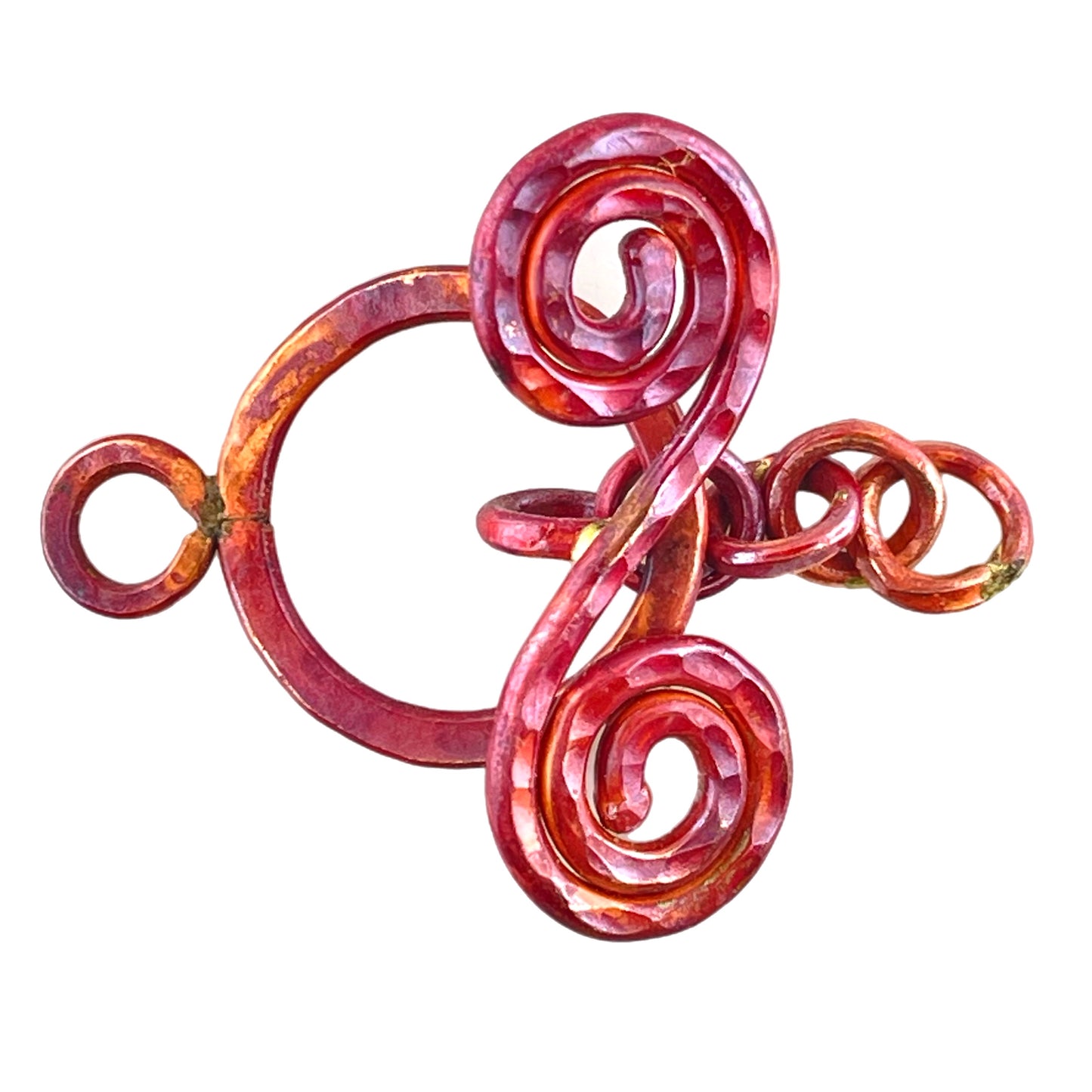 Extra Large Spiral "S" and Ring Toggle