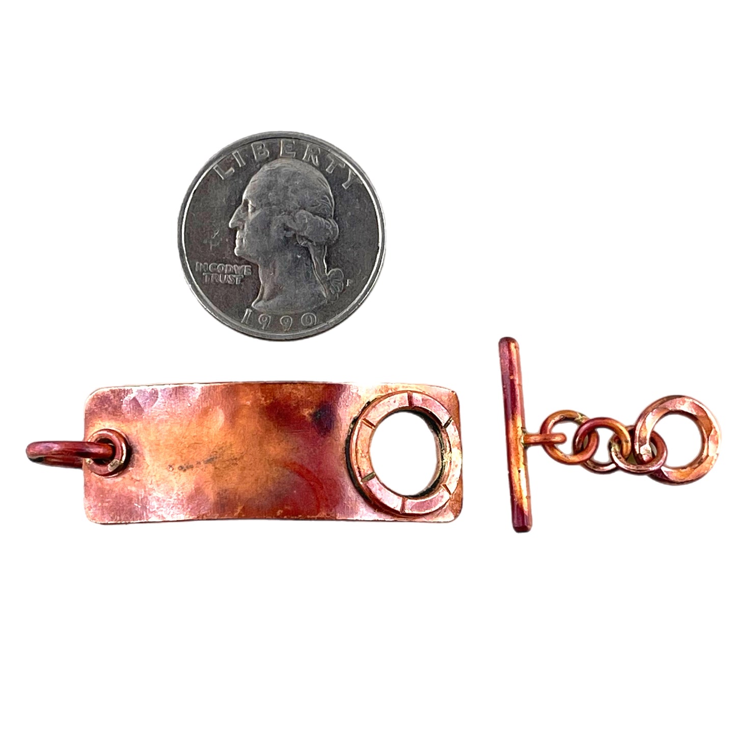 Rectangle Copper Toggle Clasp