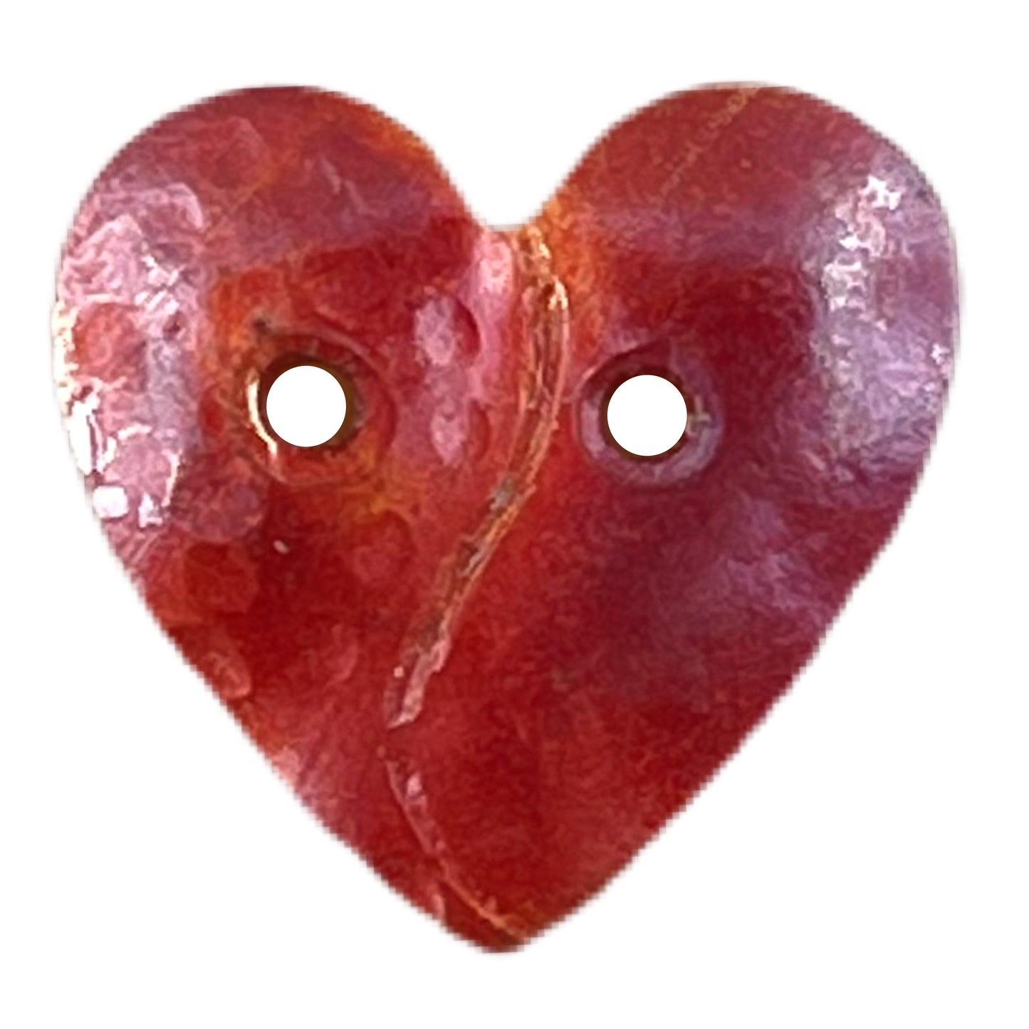 Simple Small Heart Button with Two Holes