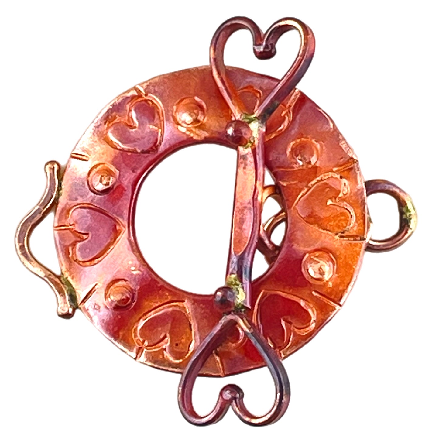 Circle of Hearts Toggle Clasp