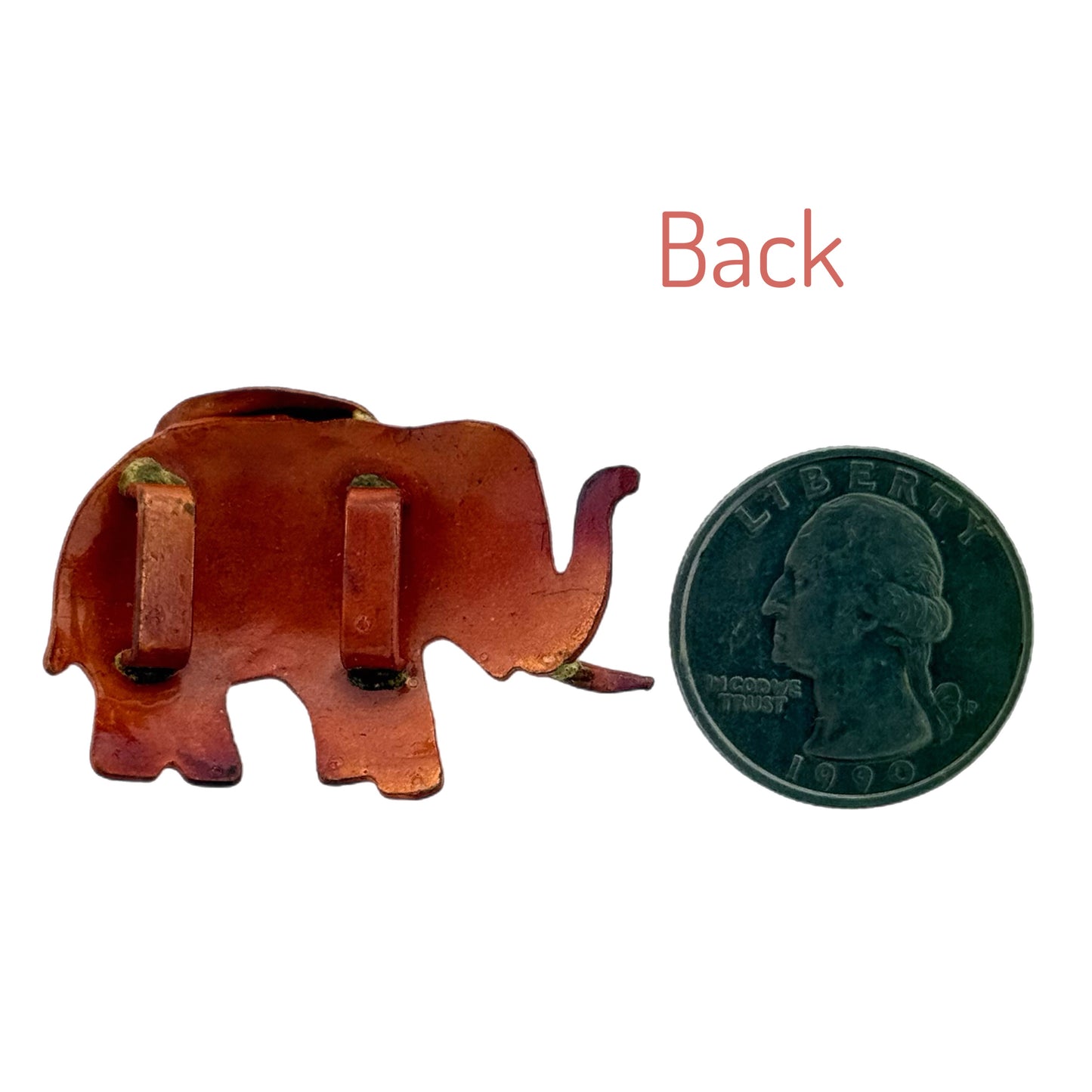 Copper Elephant Slider for 10mm Bracelet