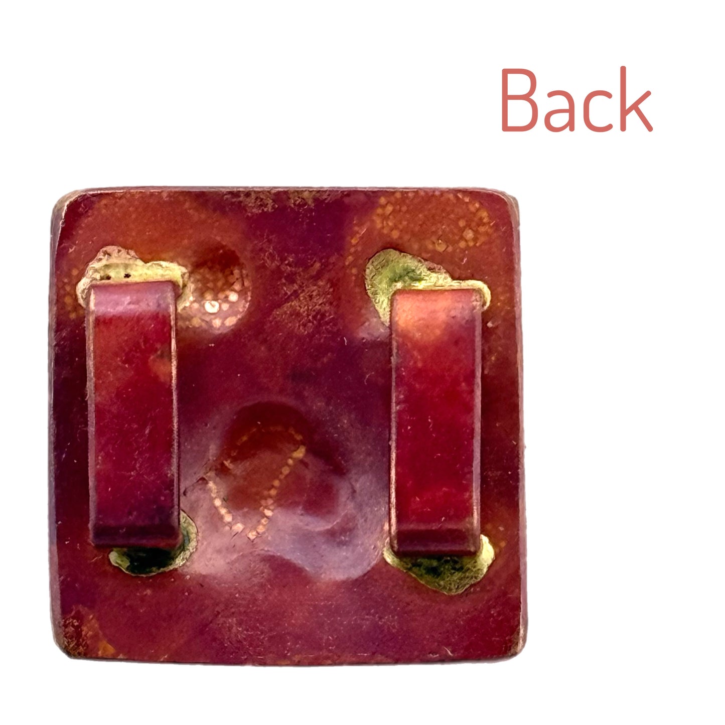 Big Copper Paw Print Slider for 10mm Flat Leather