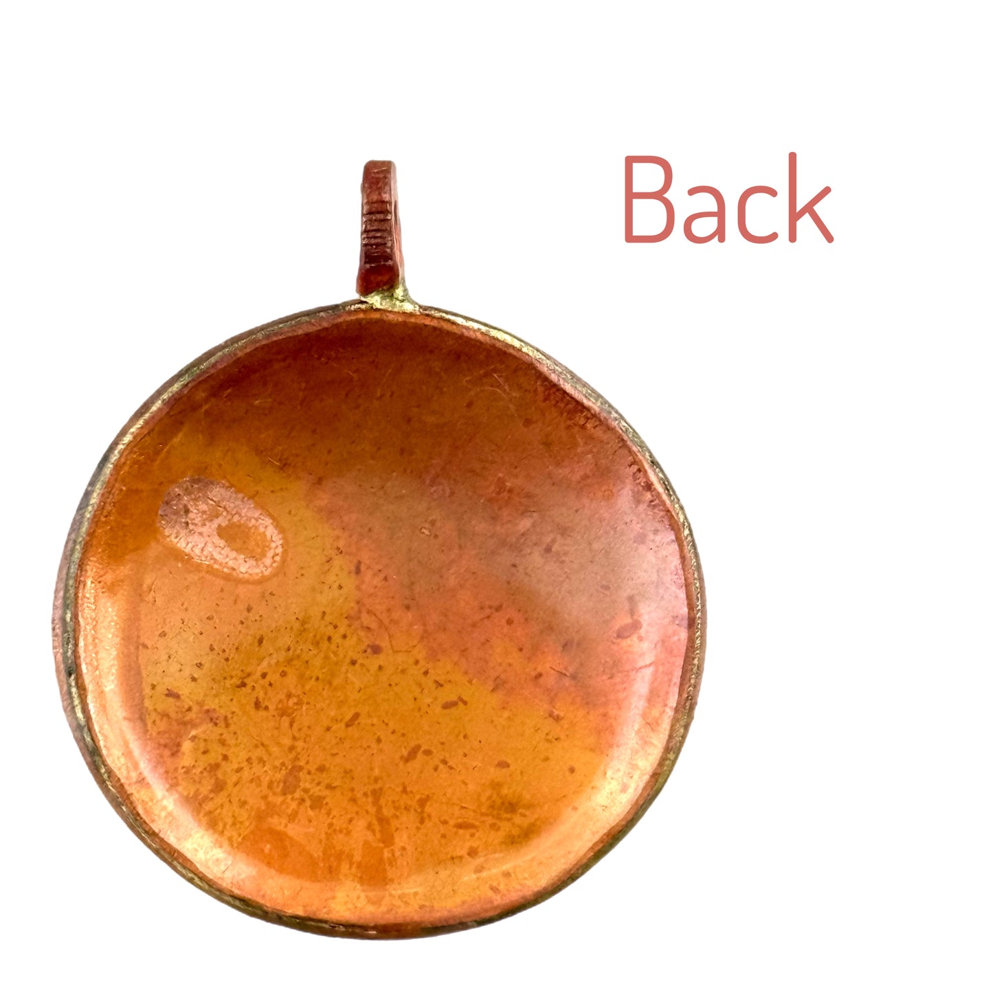 Rustic Cactus Pendant with Brass Accents in Copper