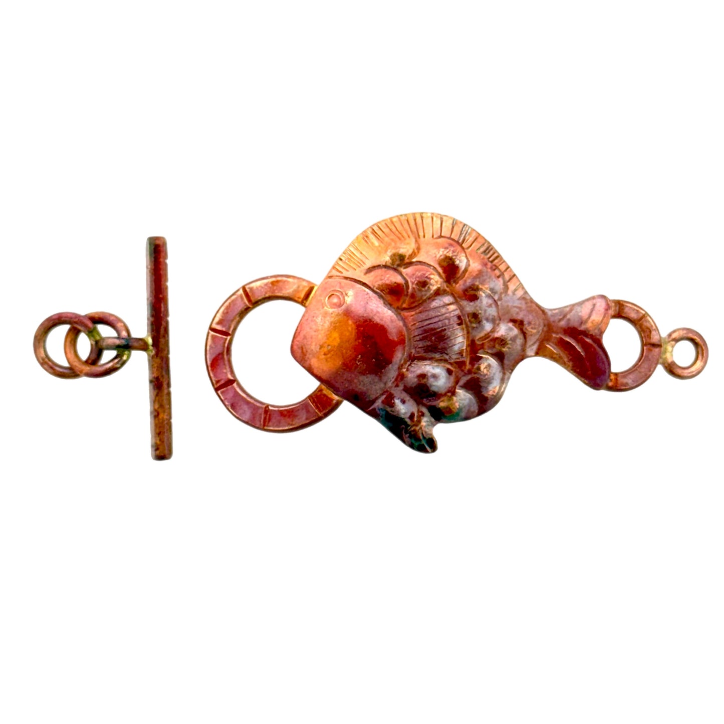 Tropical Fish Copper Toggle Clasp