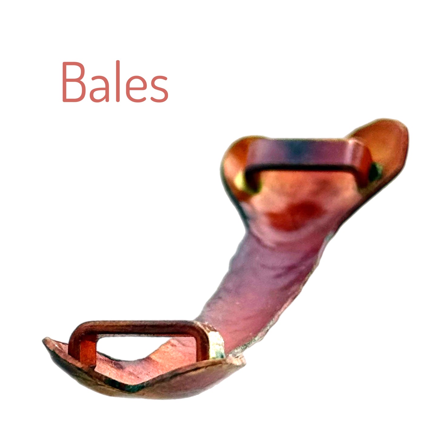 Large Copper Bone Slider for 10mm Flat Leather