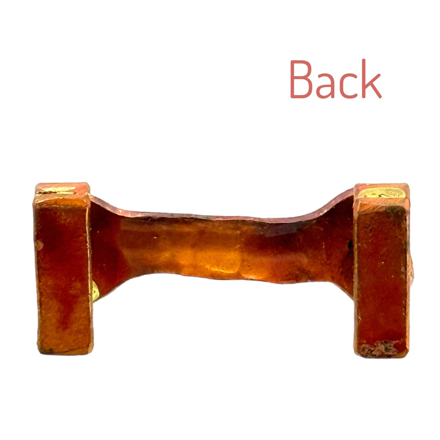 Small Copper Bone Slider for 10mm Flat Leather