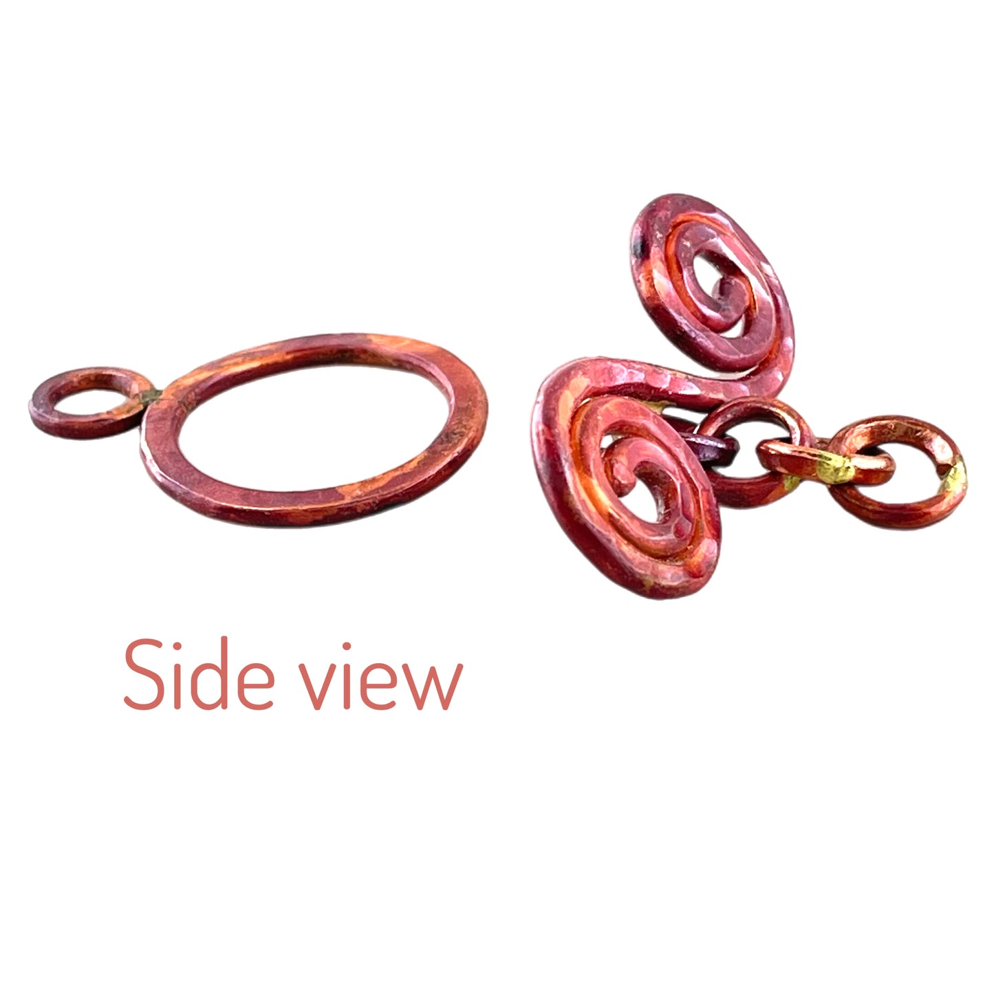 Extra Large Spiral "S" and Ring Toggle