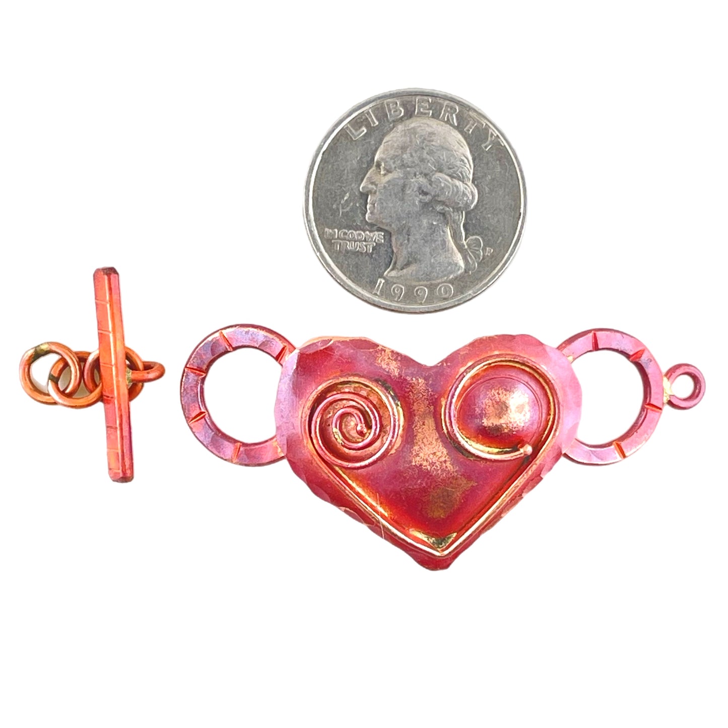 Art Deco Heart Toggle