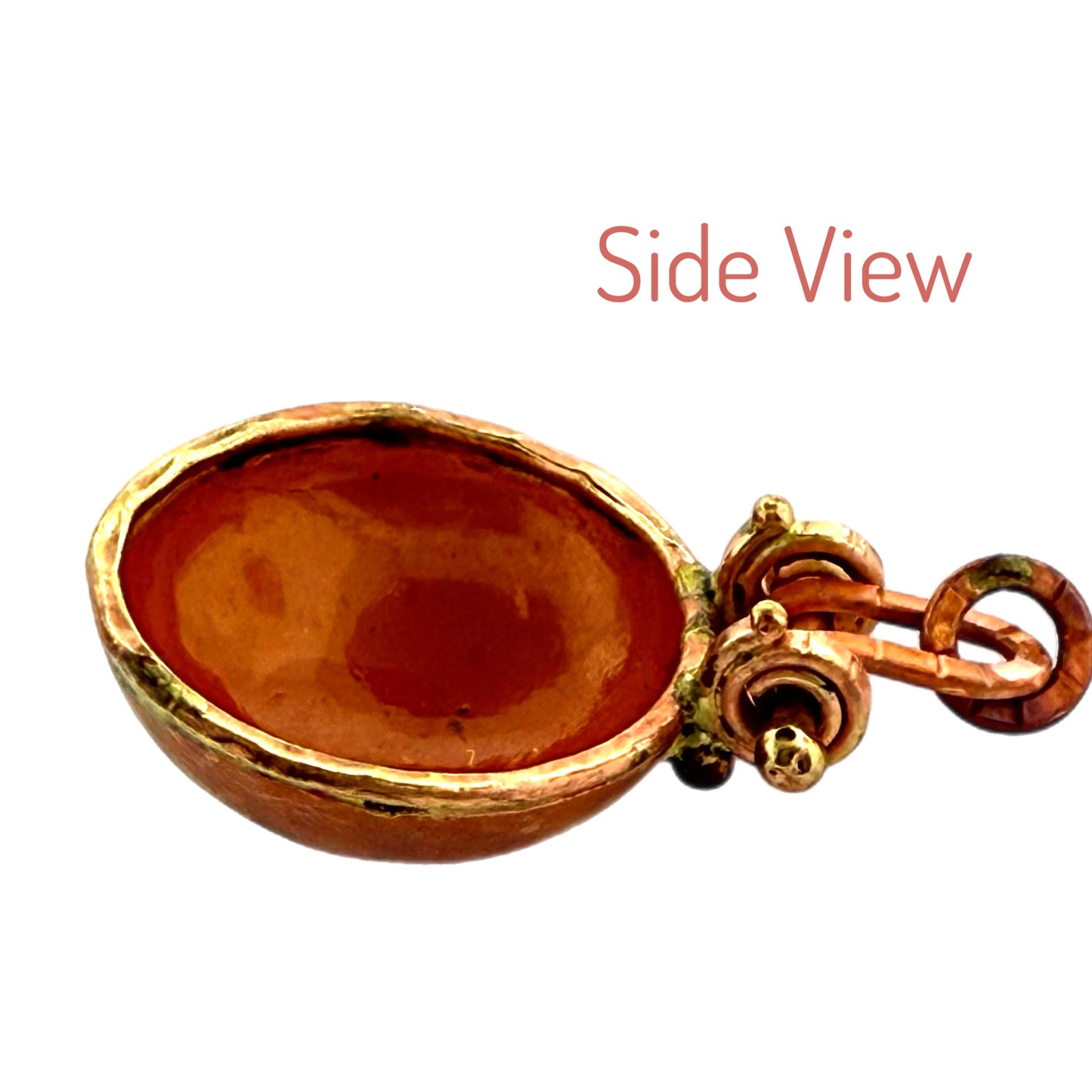 Copper Bezel with Swinging Bail for Resin or Mosaic Art