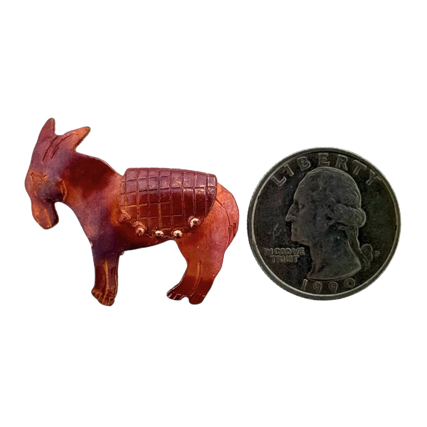 Copper Donkey Slider for 10mm Bracelet