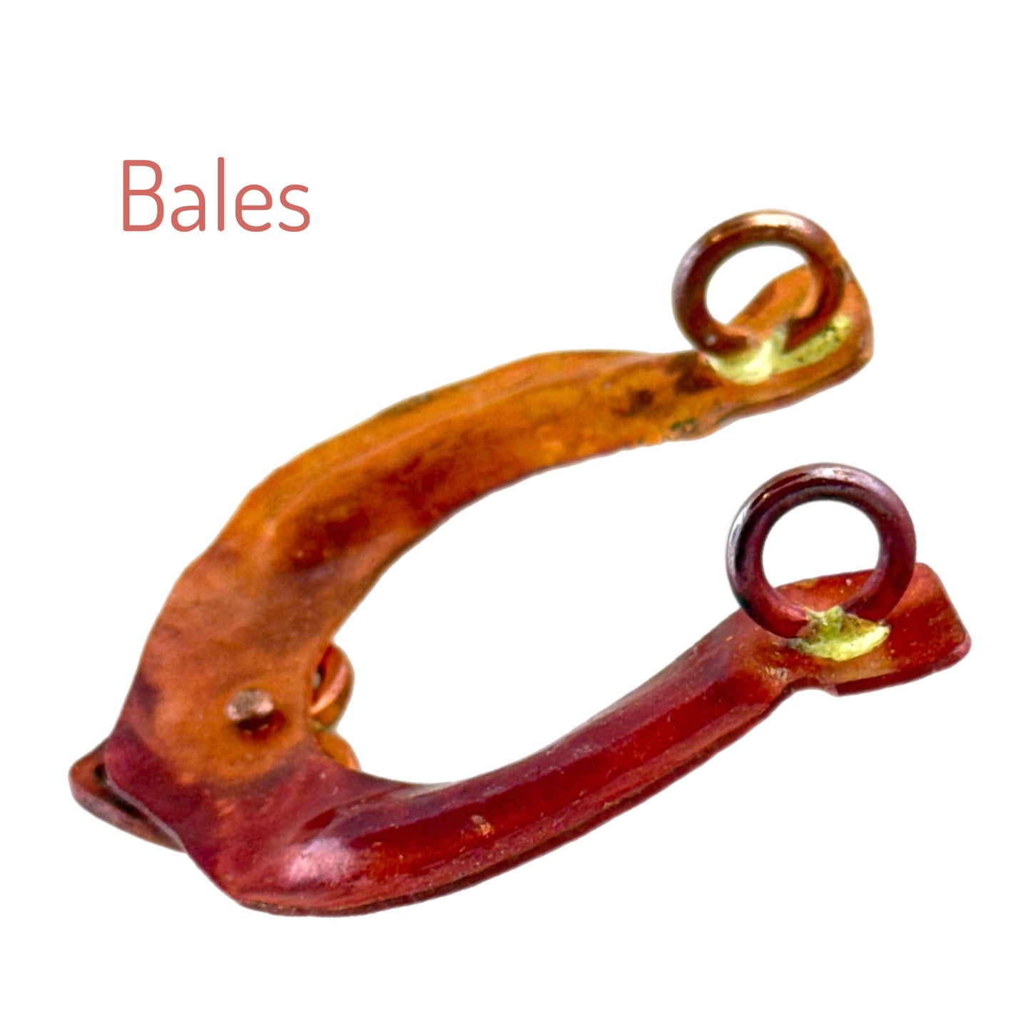 Horseshoe Pendant with Heart – Copper and Brass