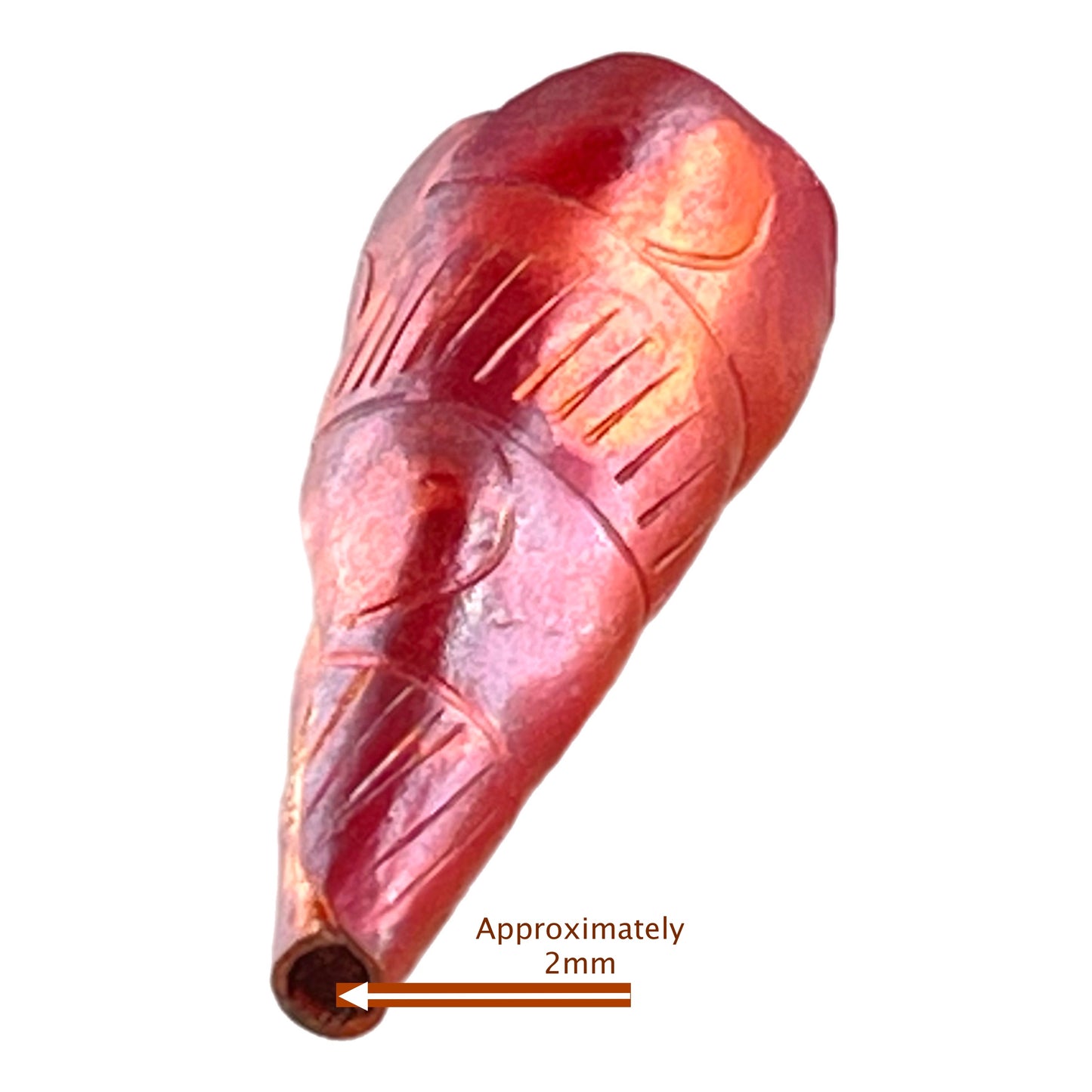 Small Folded Copper Cone End for Necklaces, Bracelets & Earrings