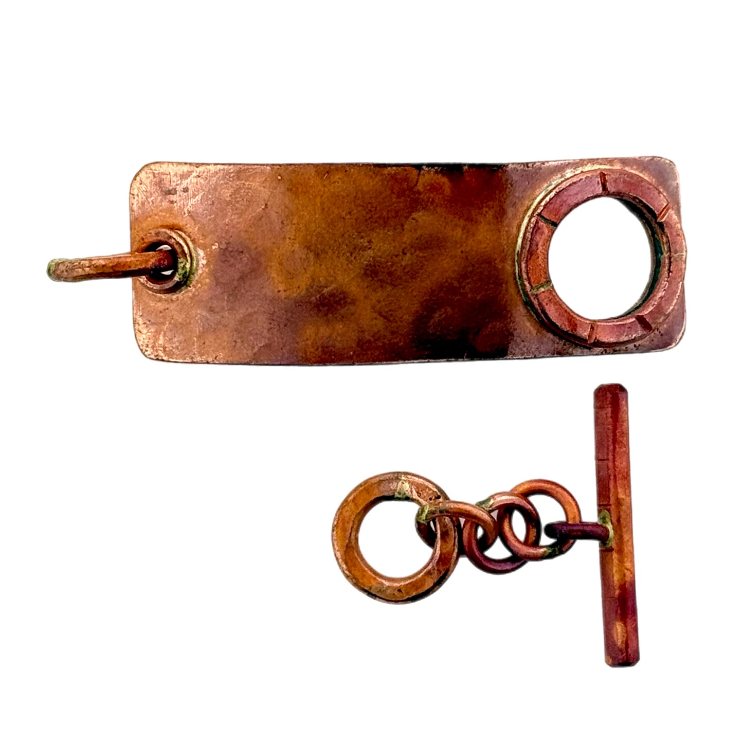 Rectangle Copper Toggle Clasp