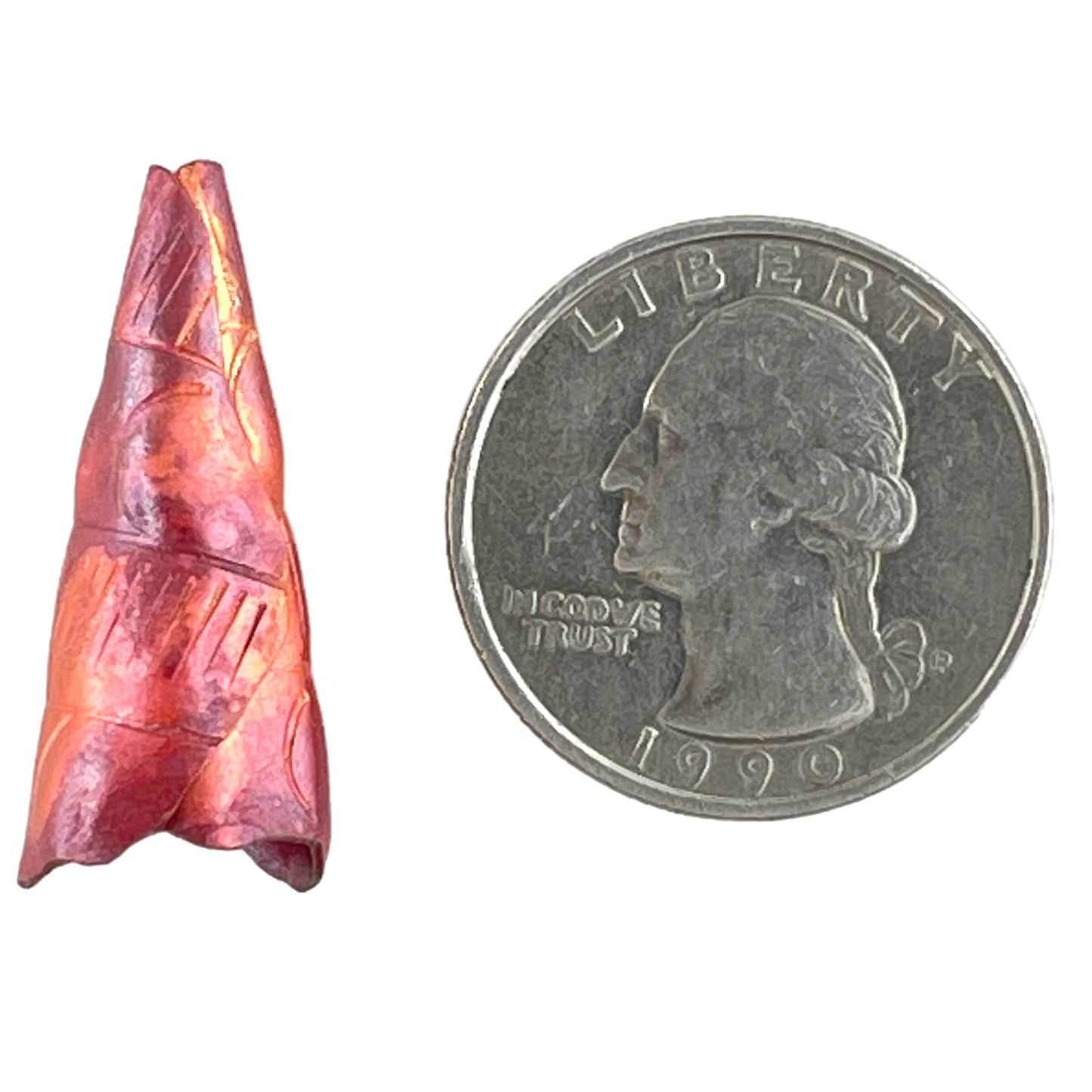 Small Folded Copper Cone End for Necklaces, Bracelets & Earrings
