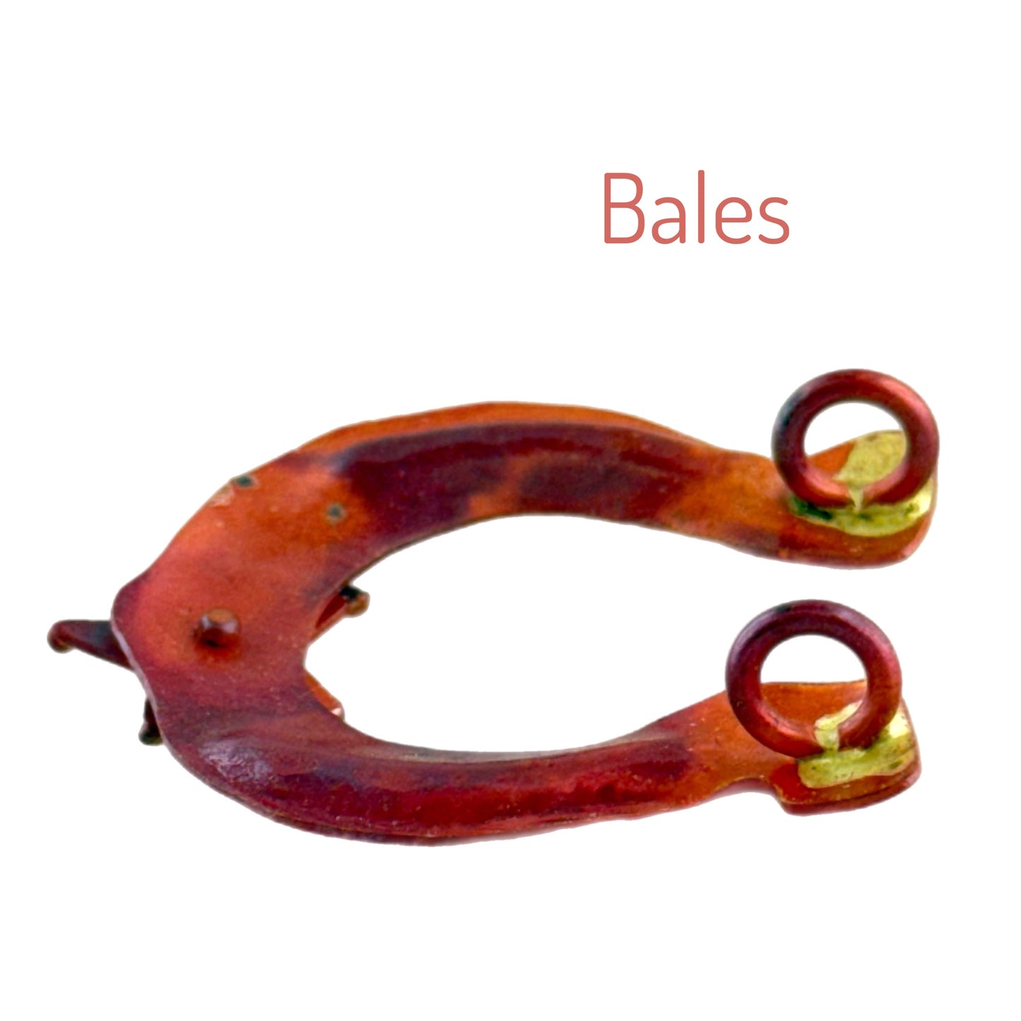 Lucky Horseshoe Pendant with Star – Handmade Copper & Brass Charm