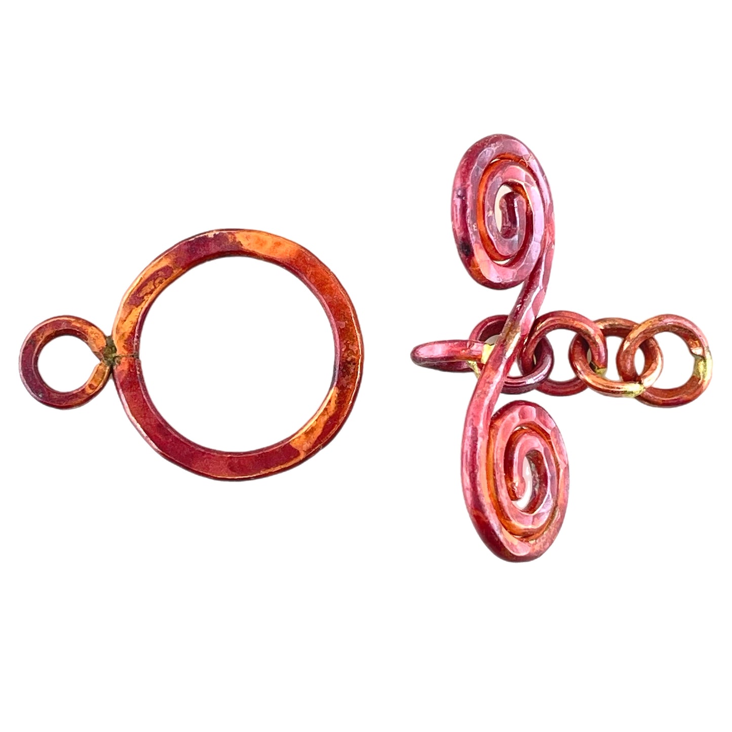 Extra Large Spiral "S" and Ring Toggle