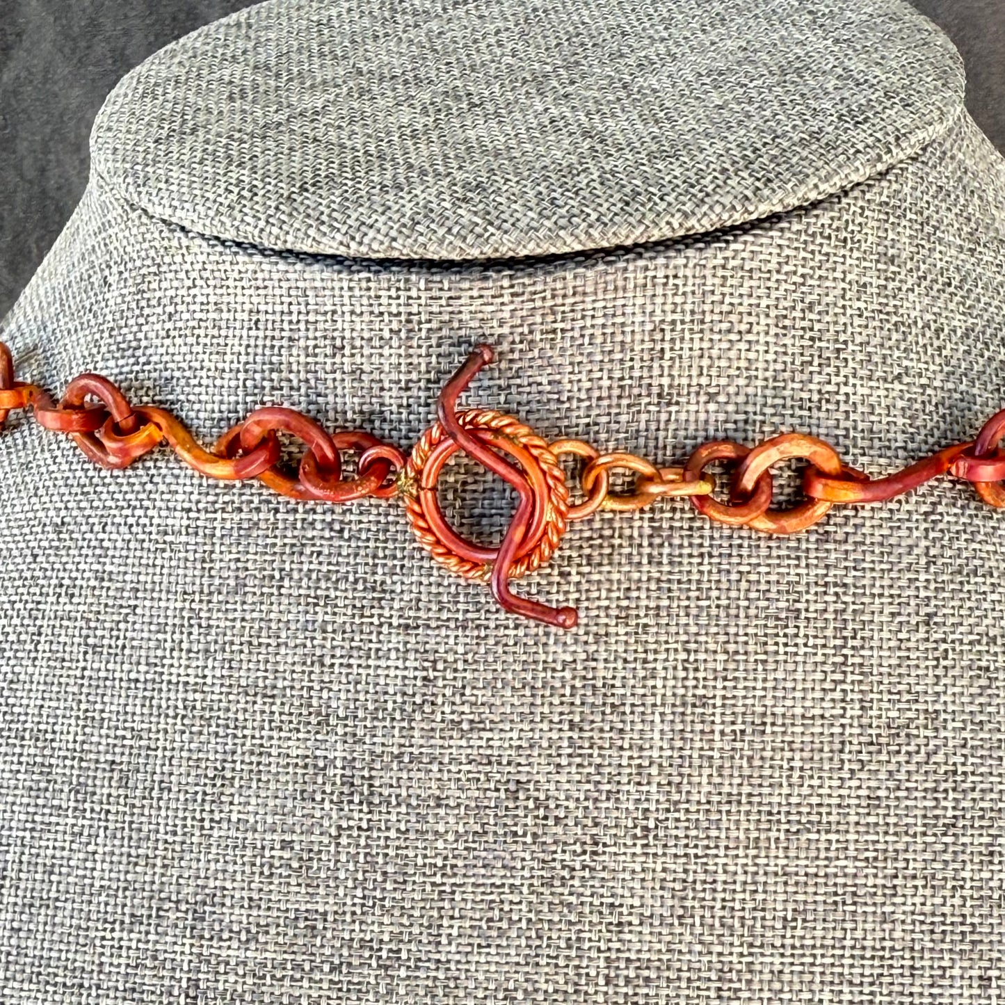 Copper Octopus Necklace with Artisan Glass Beads