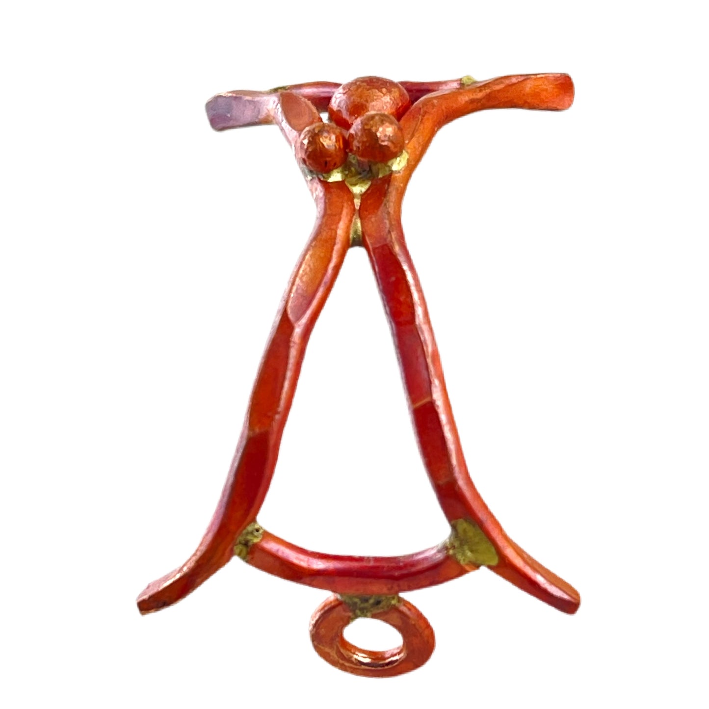 Curved Textured Copper Link