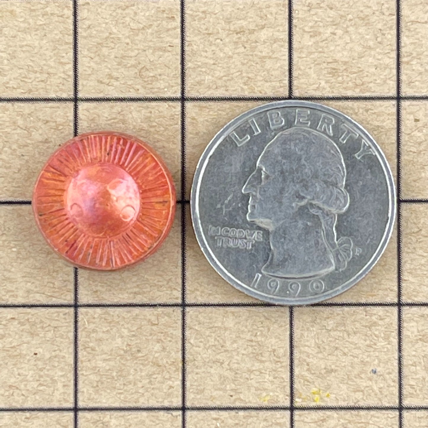 Domed Copper Bead – Handcrafted Jewelry Component