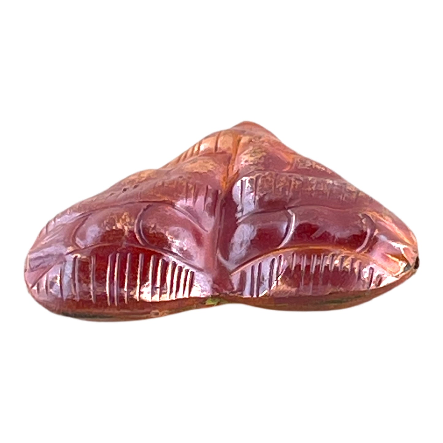 Large Puffy Heart w/ Horizontal Bumps • String Side to Side