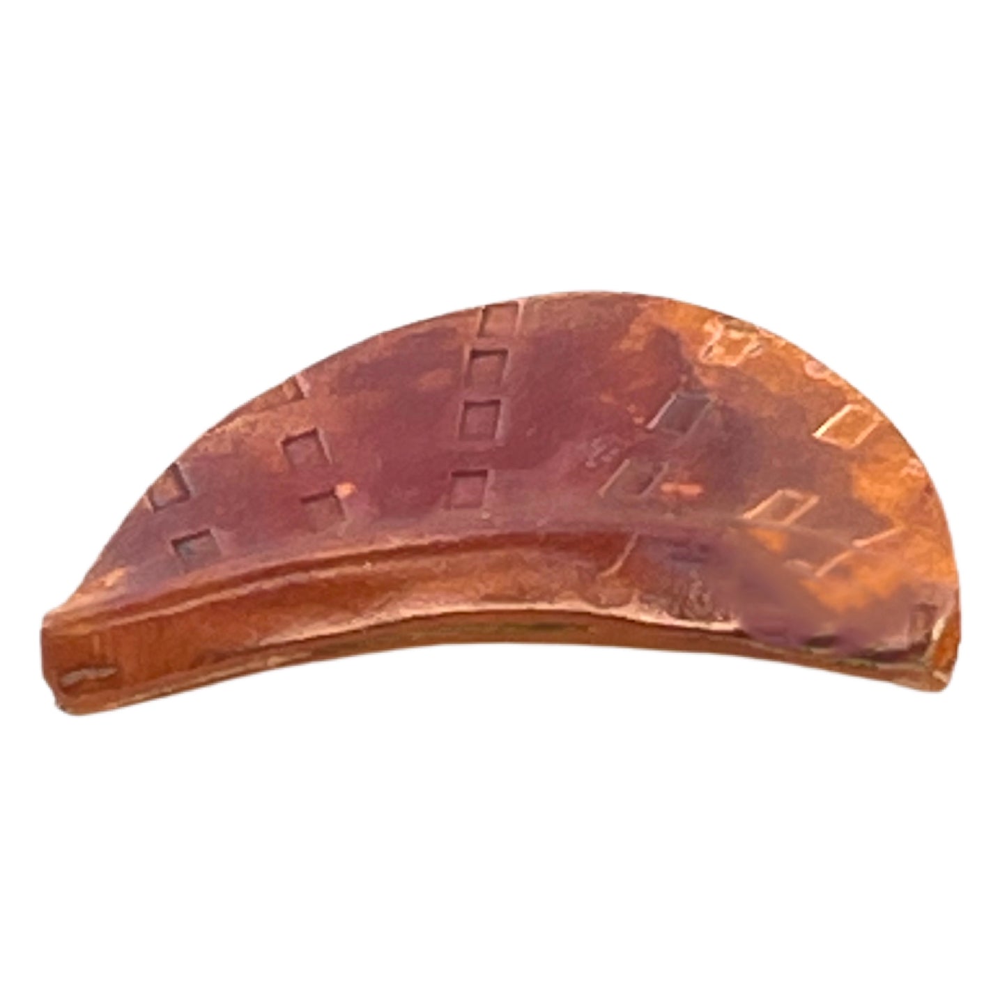 Crescent Shaped Copper Bead
