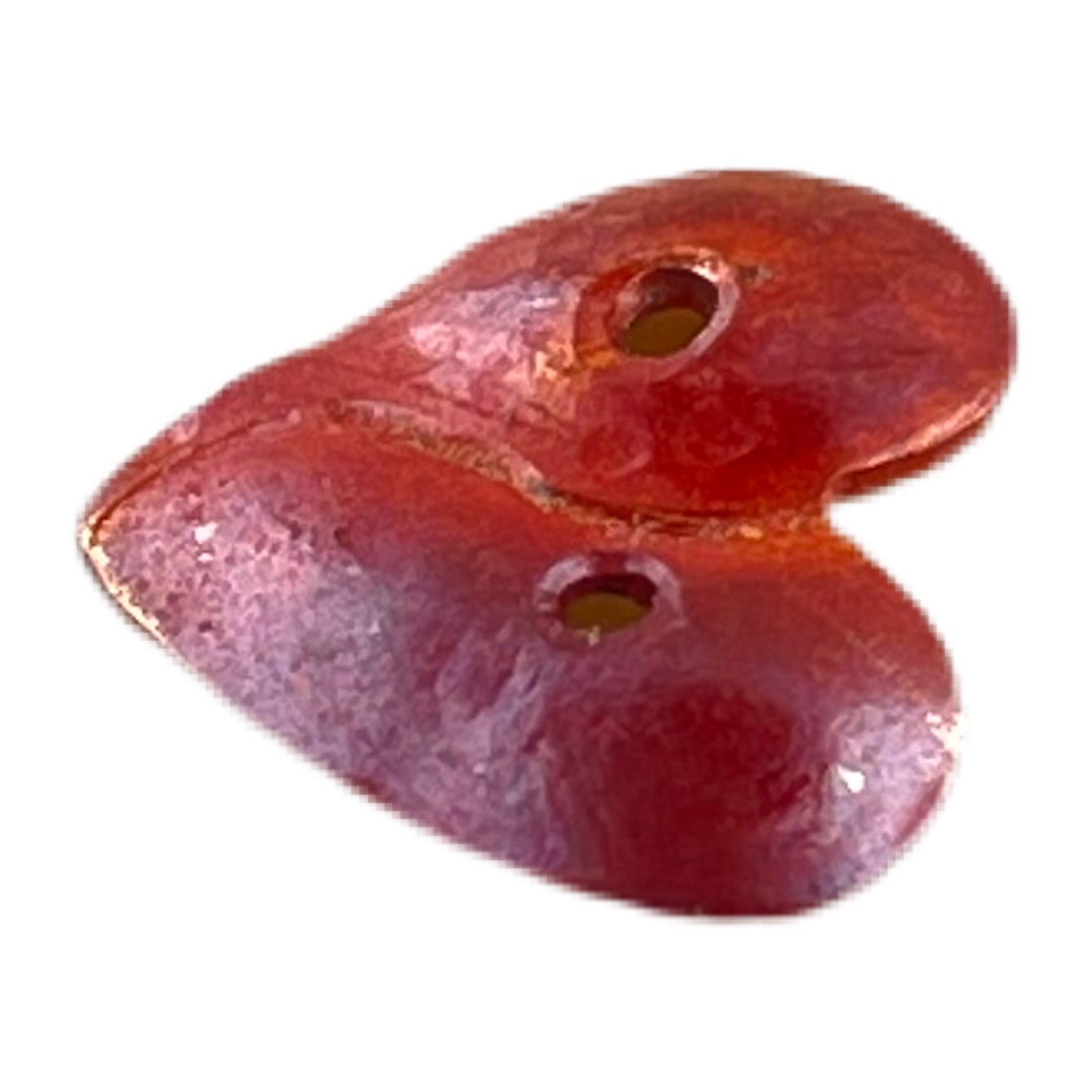 Simple Small Heart Button with Two Holes