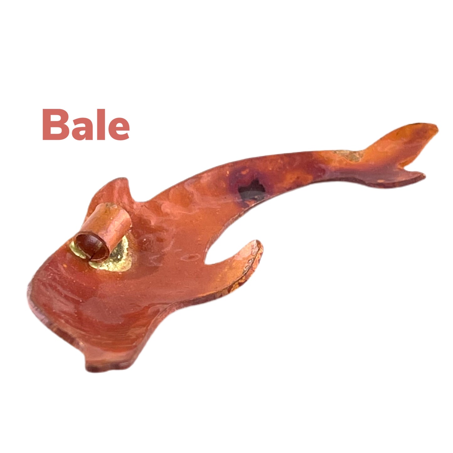 Large Copper Dolphin Pendant for Statement Necklaces