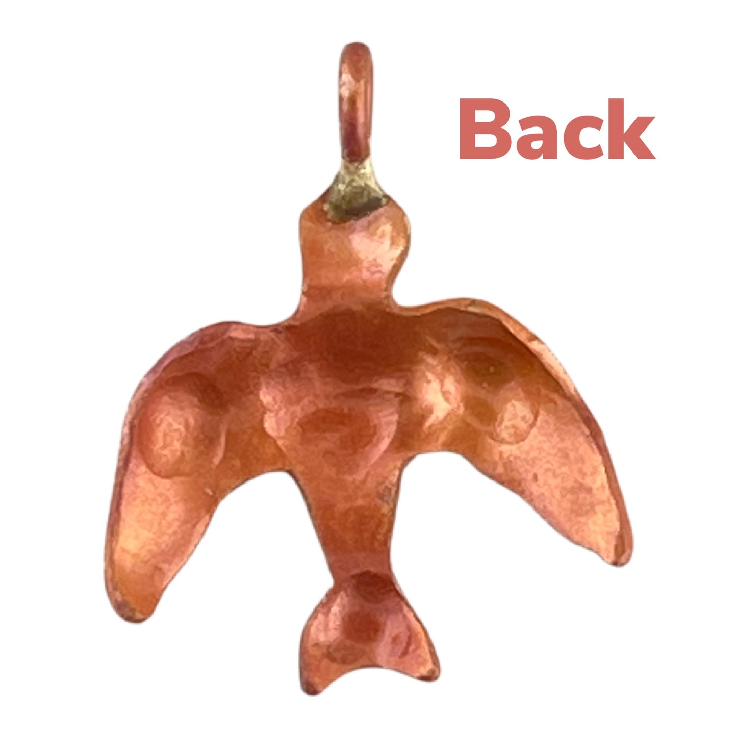 Copper Dove Charm with Bail on the Top