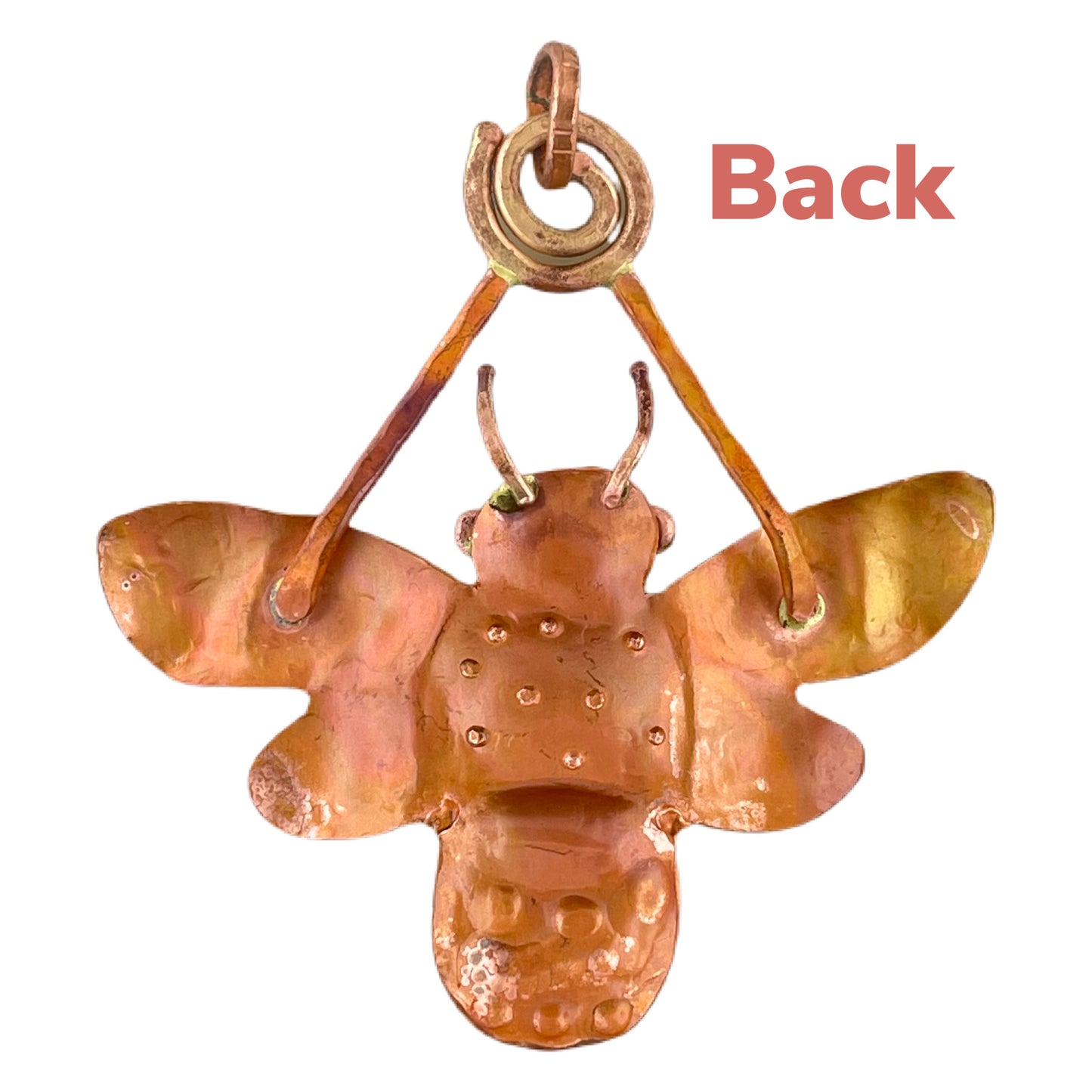 Large Copper Bumblebee Pendant with Brass Eyes – Patricia Healey