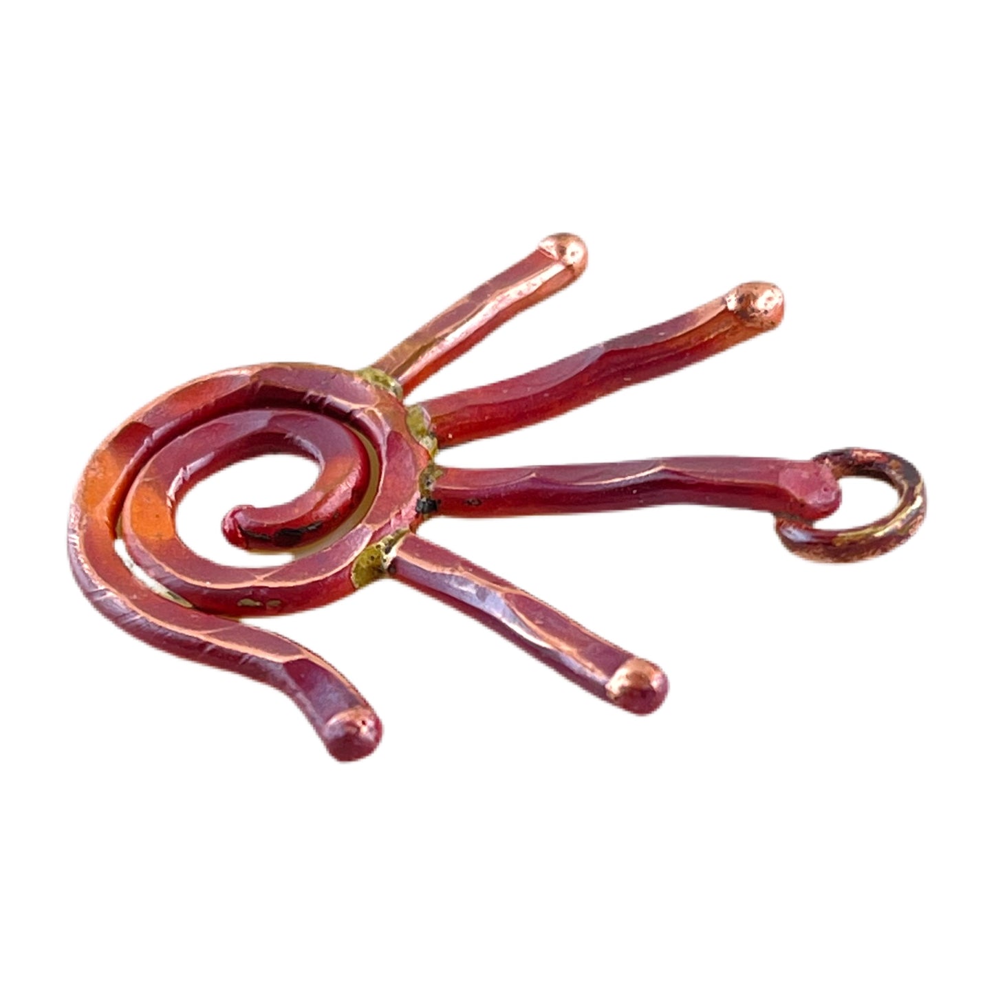 Small Left Hand with Spiral Charm
