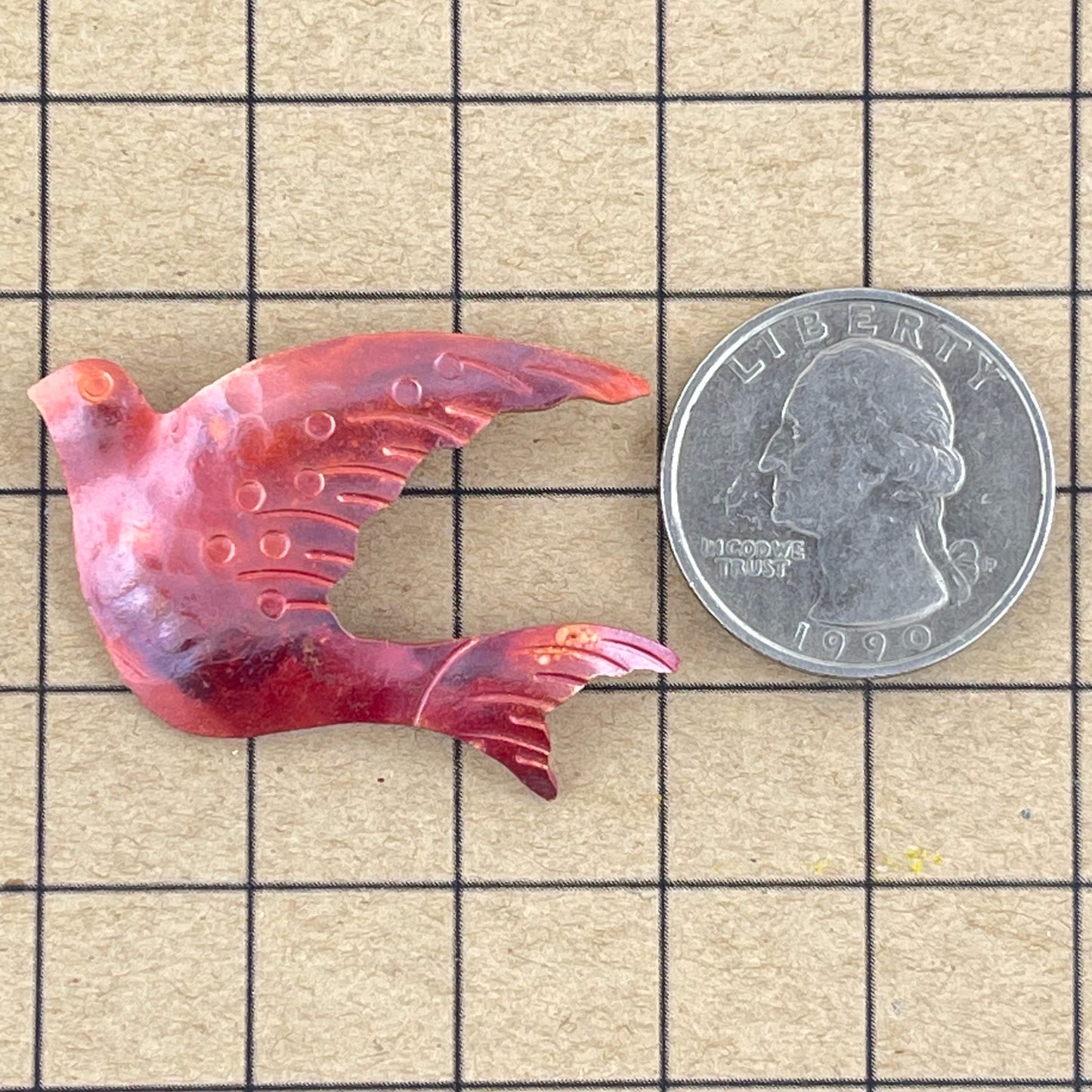 Large Copper Dove in Flight Pendant – Patricia Healey