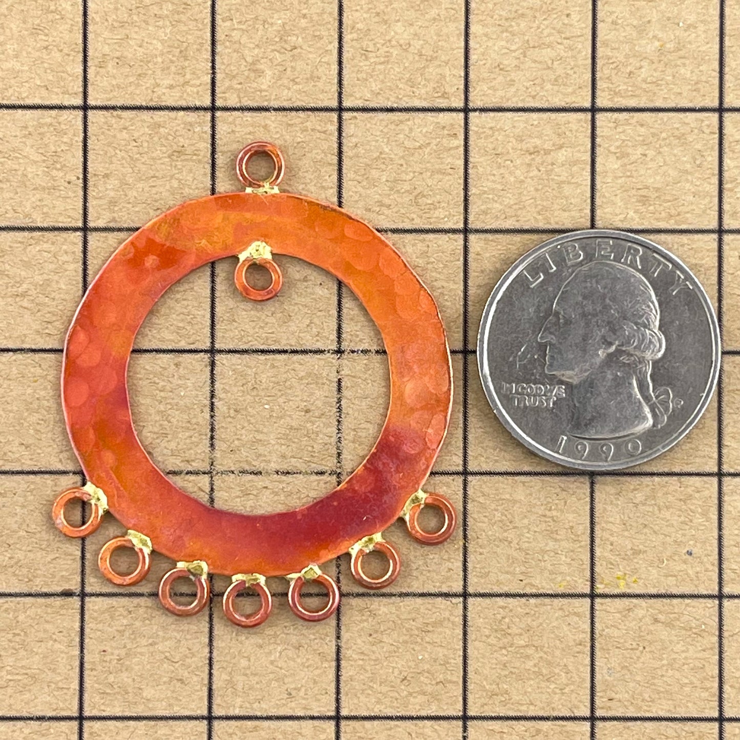 Large Chandelier Copper Ring