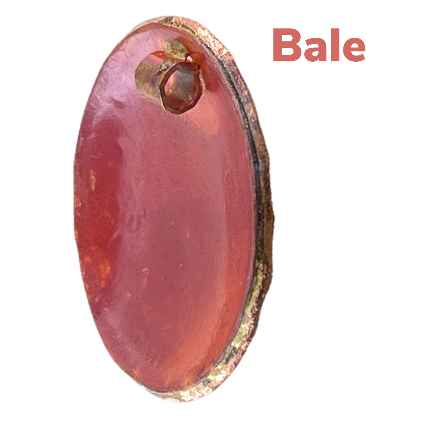 Rustic Copper Om Pendant with Brass Accents