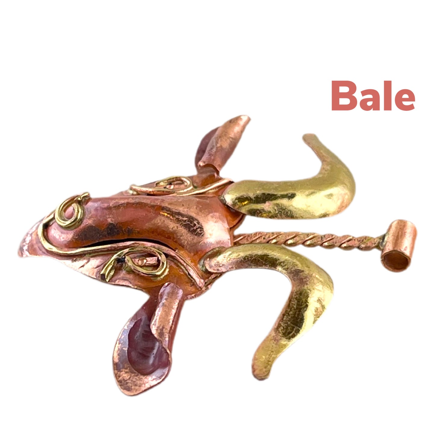 Goat Pendant in Copper and Brass