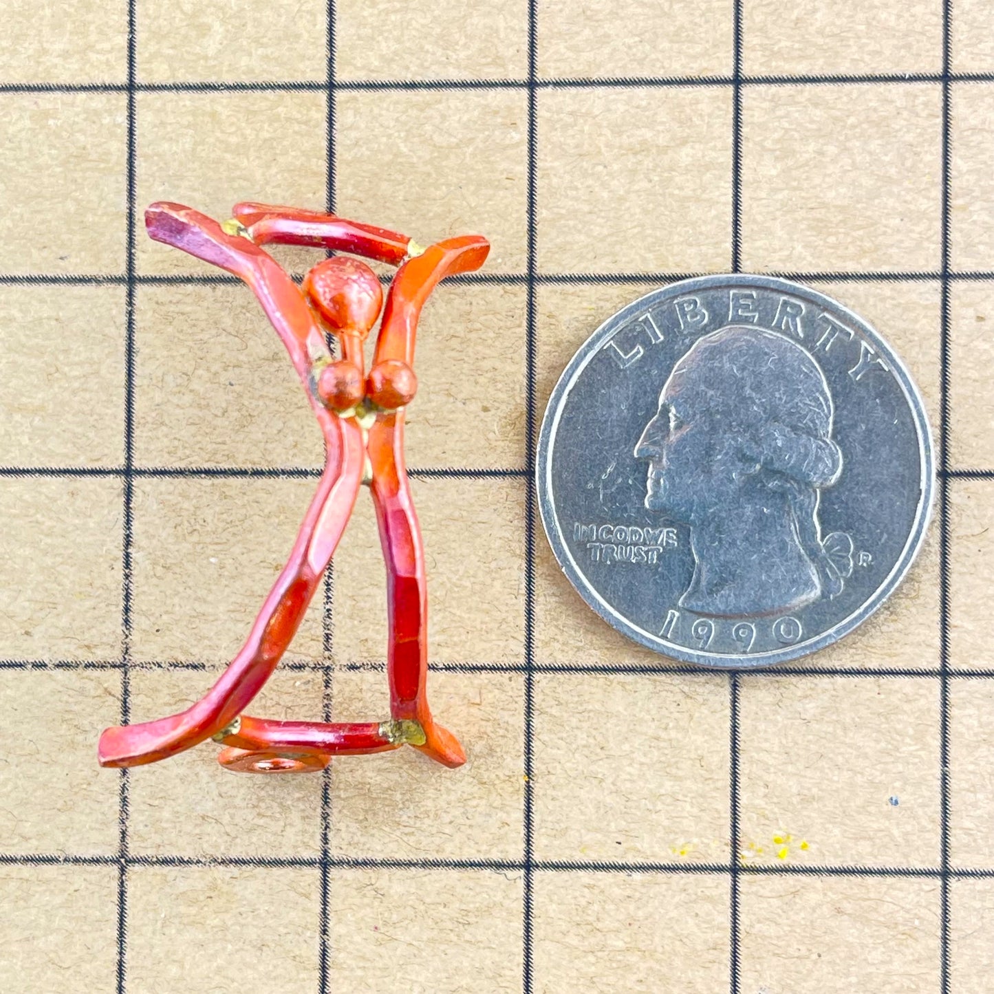 Curved Textured Copper Link