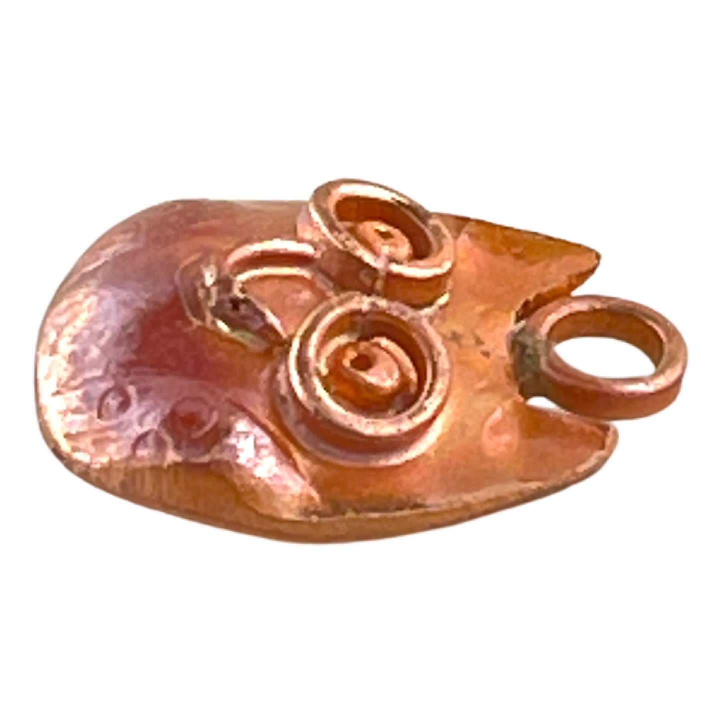 Small Copper Owl Charm with Hand-Stamped Wings – Patricia Healey