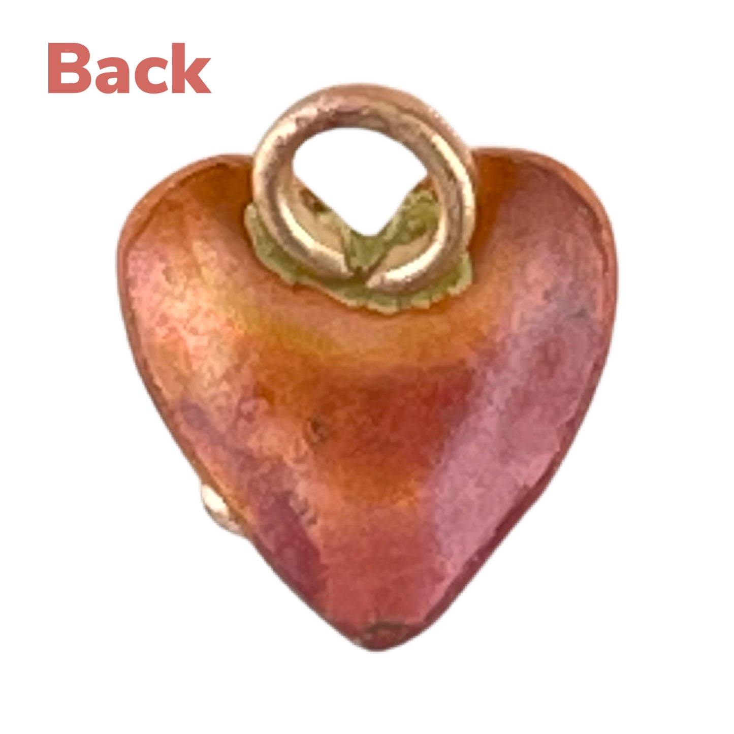 Heart Charm with "Golden" Bumps