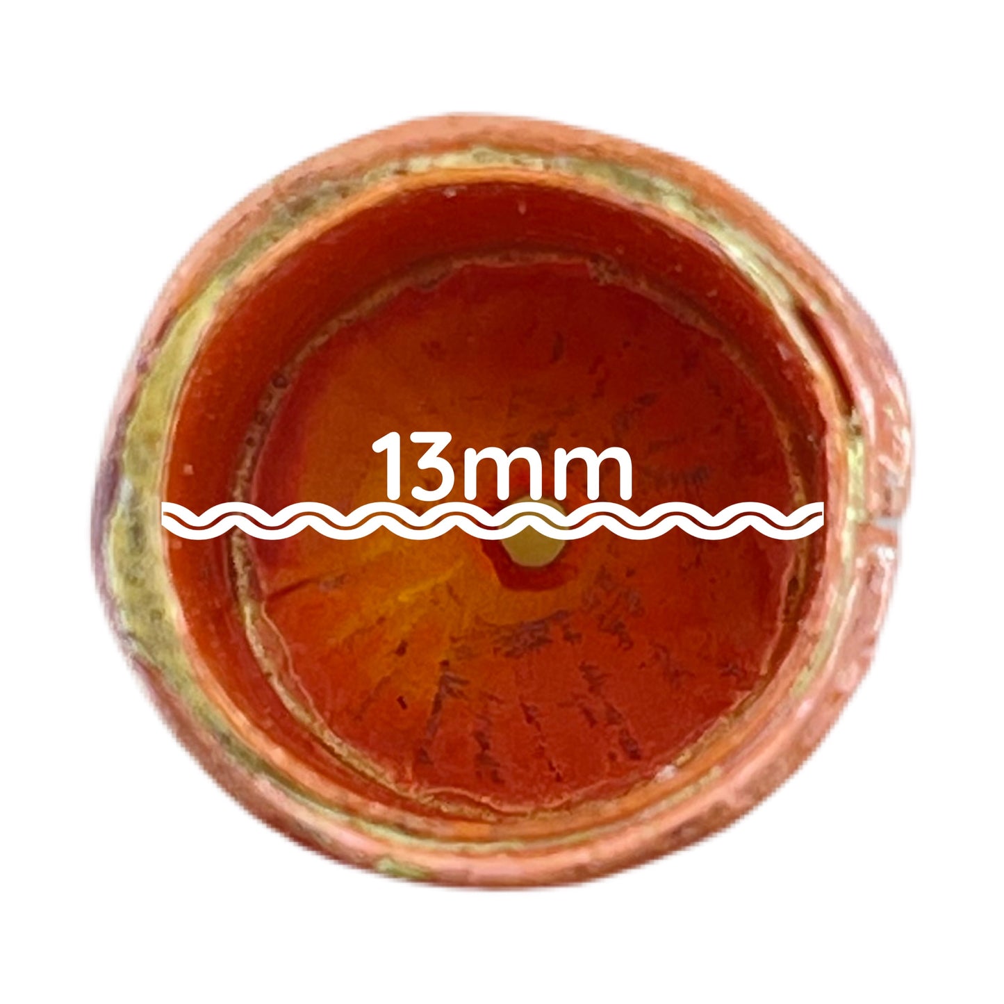 Copper End Cap with Brass Accents for Kumihimo & Multi-Strand Jewelry