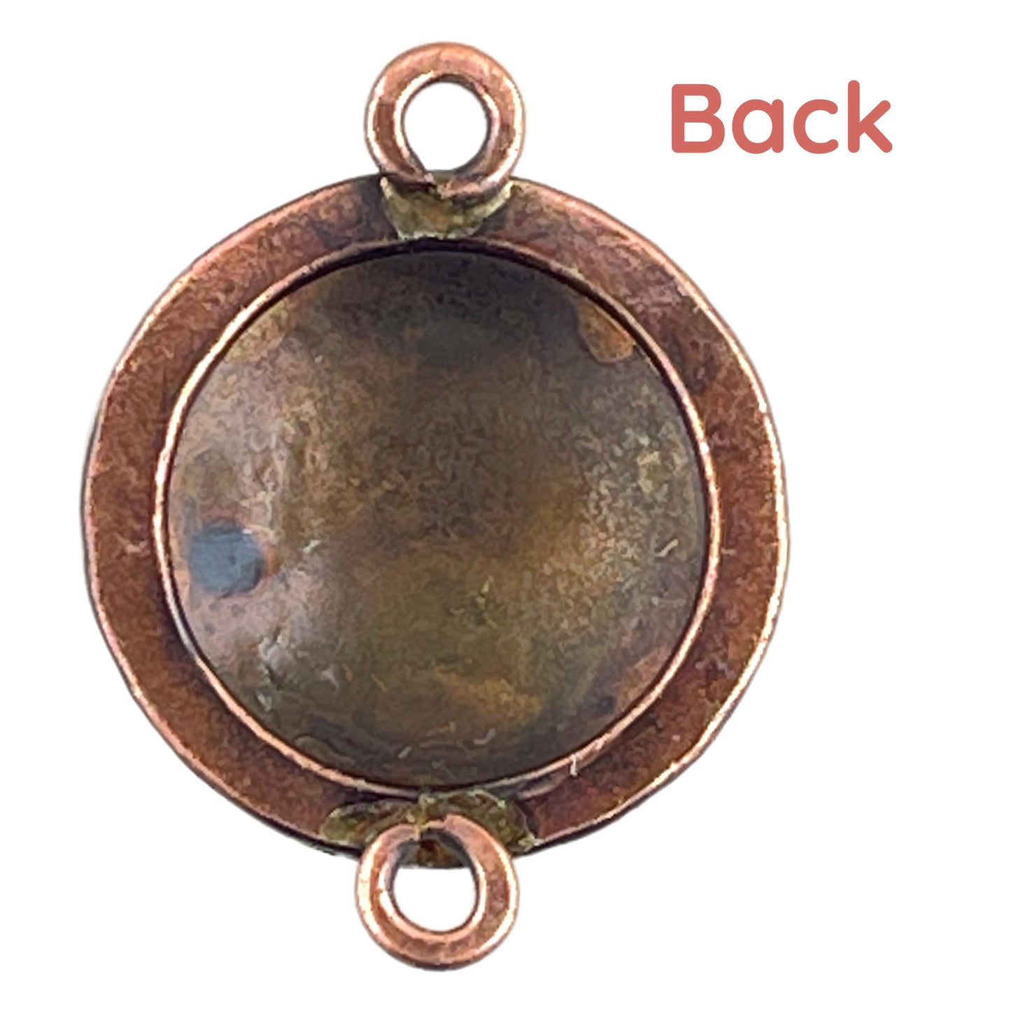 Antiqued Copper & Brass Bigfoot Sasquatch Pendant Link