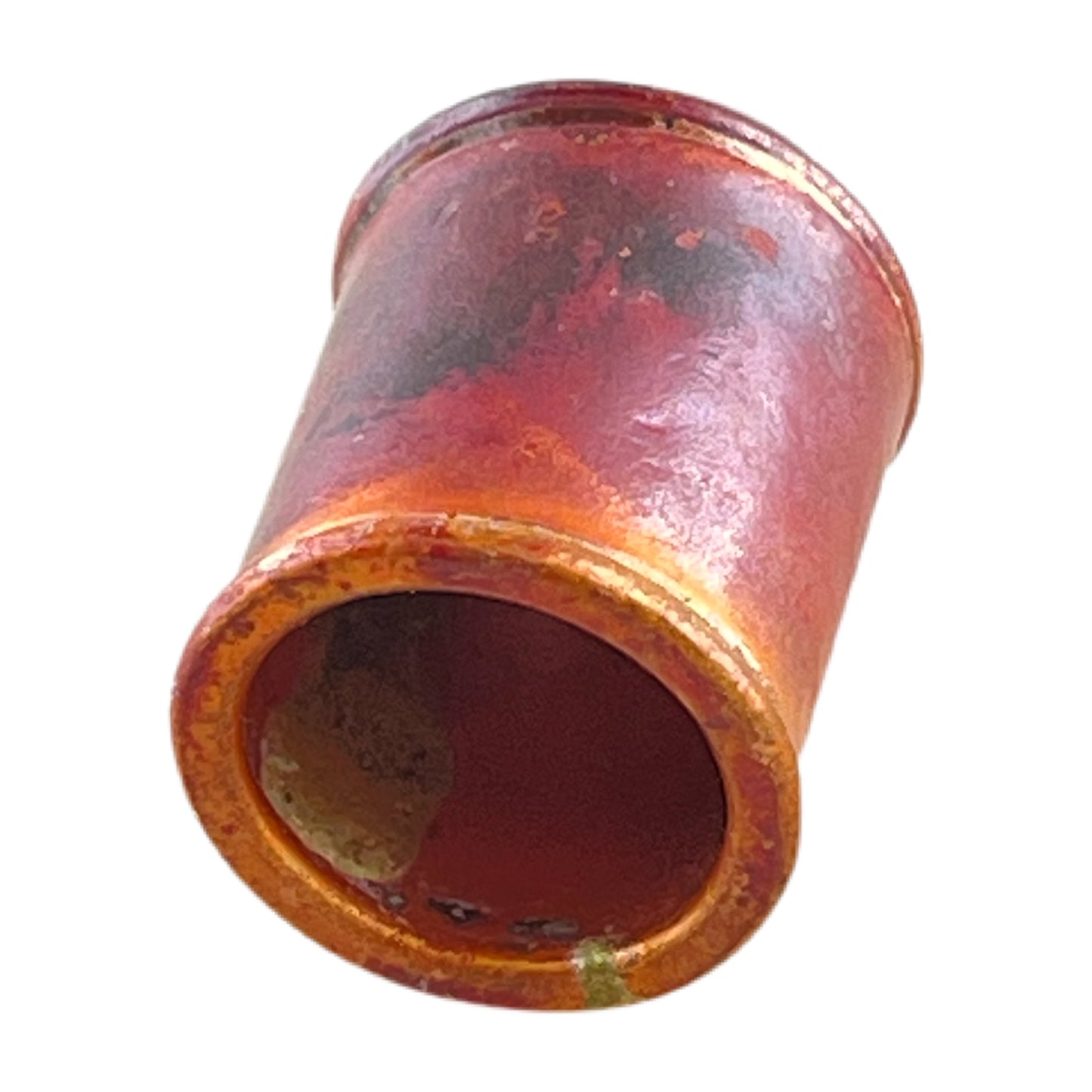 Large Copper Bullet End with Brass Accents for Jewelry Making