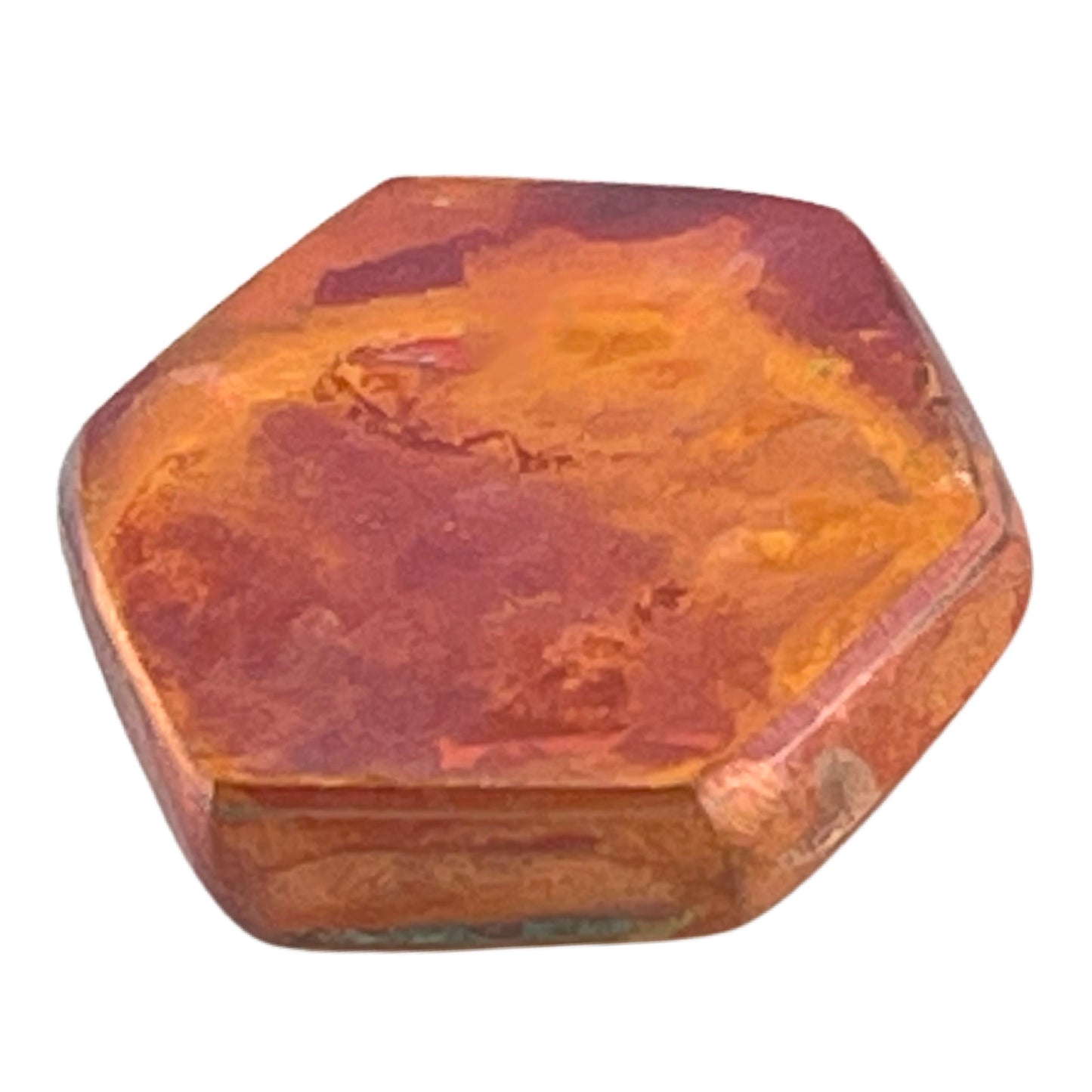 Large Rustic Hexagon Copper Bead – Patricia Healey