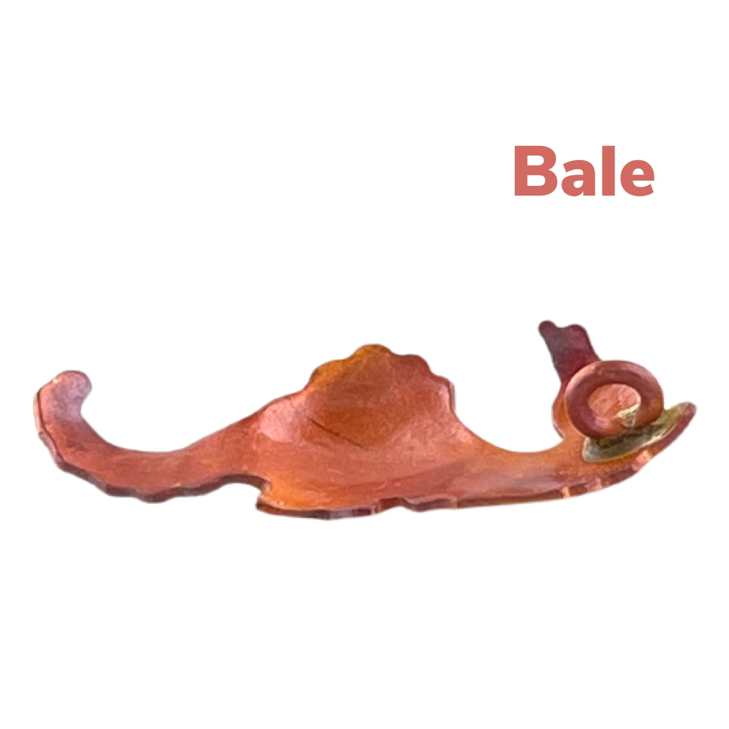 Right-Facing Copper Seahorse Charm for Jewelry