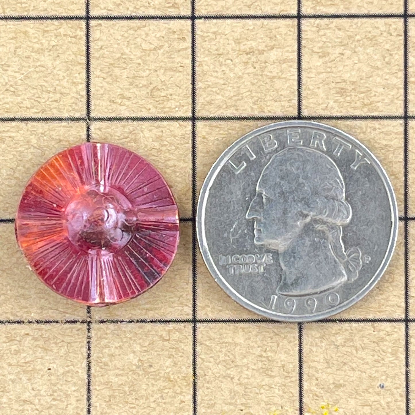Double-Canal Flower Circle Copper Bead