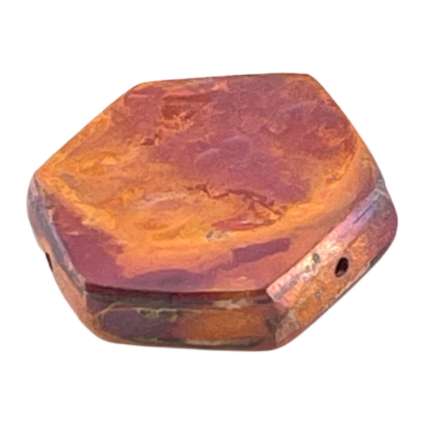 Large Rustic Hexagon Copper Bead – Patricia Healey